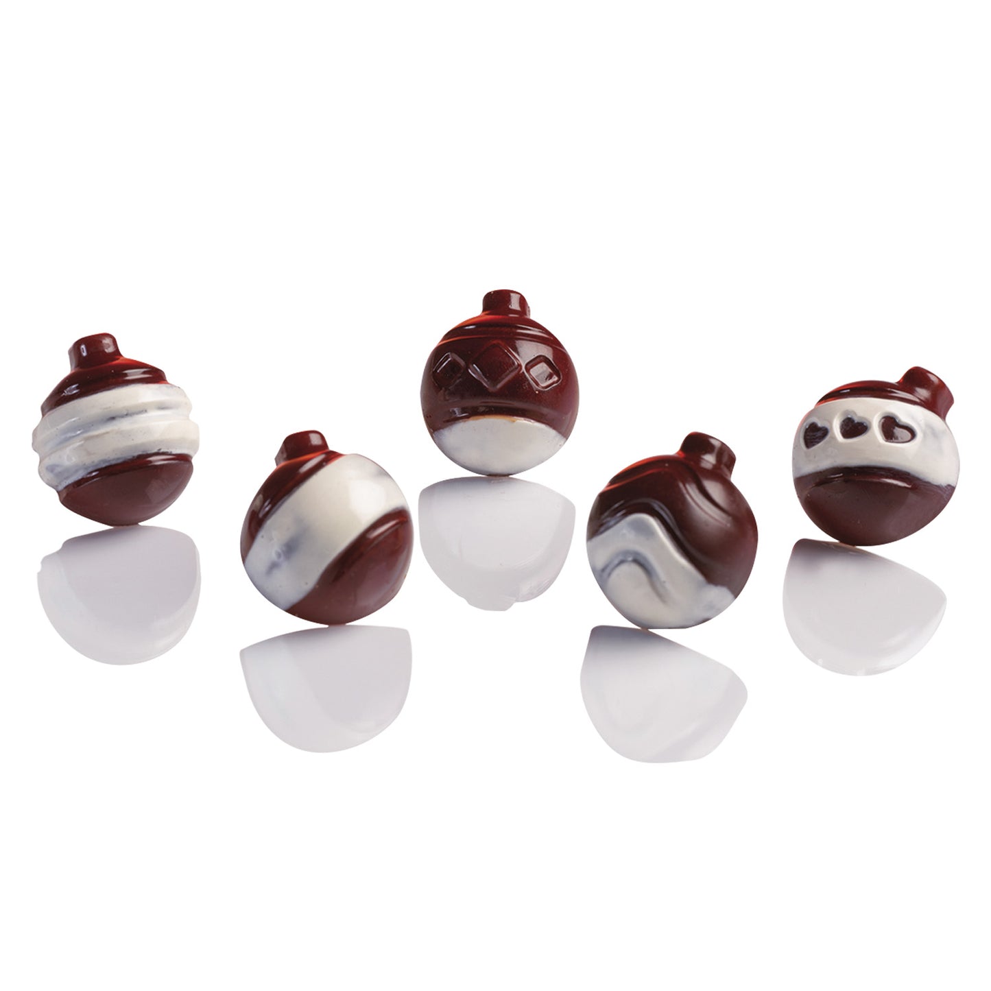 MOLDE DE POLICARBONATO BOLA DE NATAL 30x26 H 16.5 MM | 30 PEÇAS