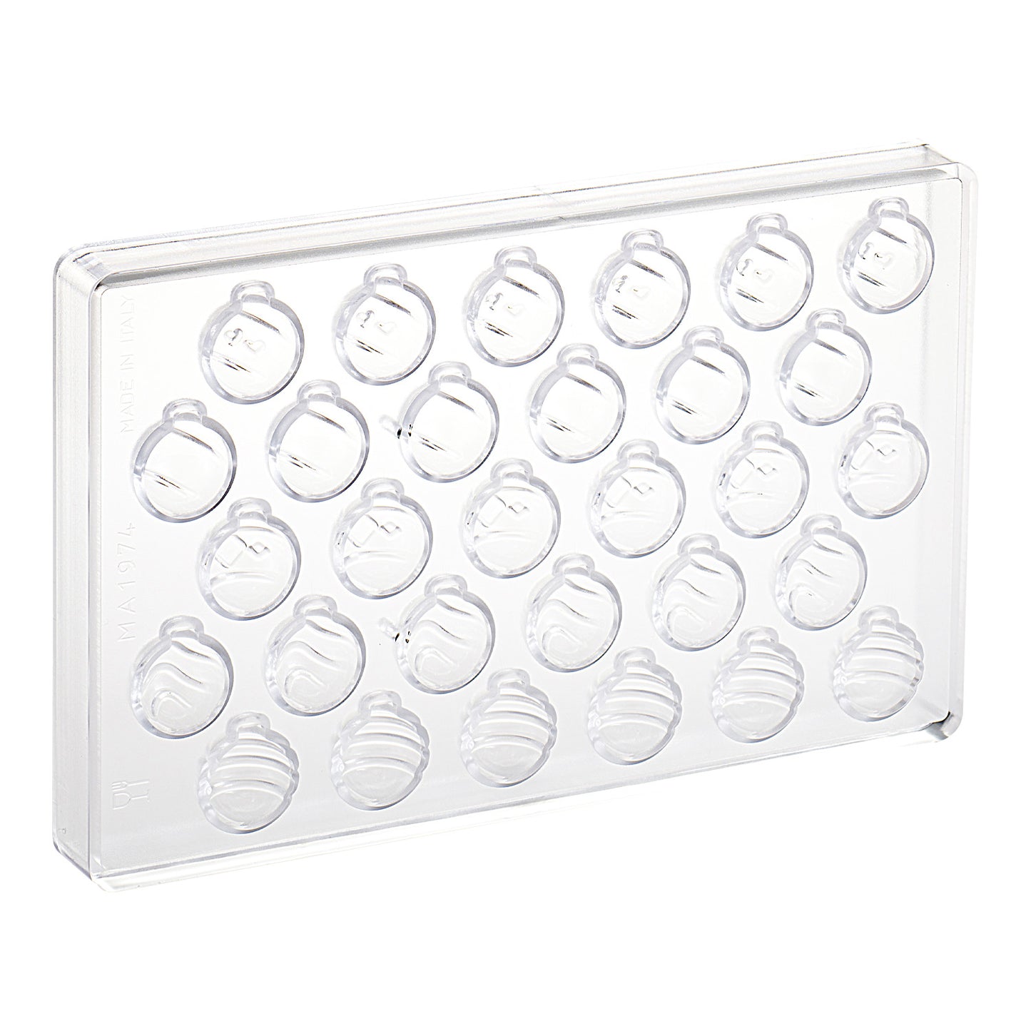 MOLDE DE POLICARBONATO BOLA DE NATAL 30x26 H 16.5 MM | 30 PEÇAS