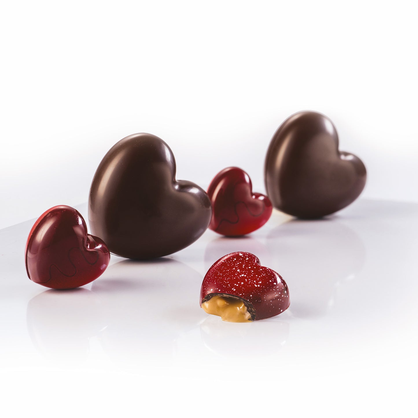 MOULE POLYCARONATE COEUR 45X42H16MM | 12 PCS