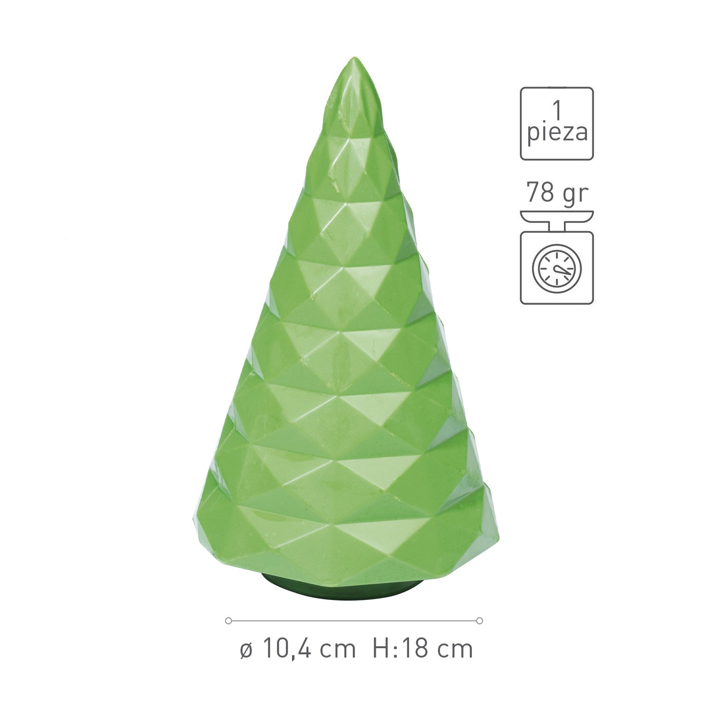 POLYCARBONATE MOLD CHRISTMAS TREE Ø 104 H 180MM | 1 PIECE