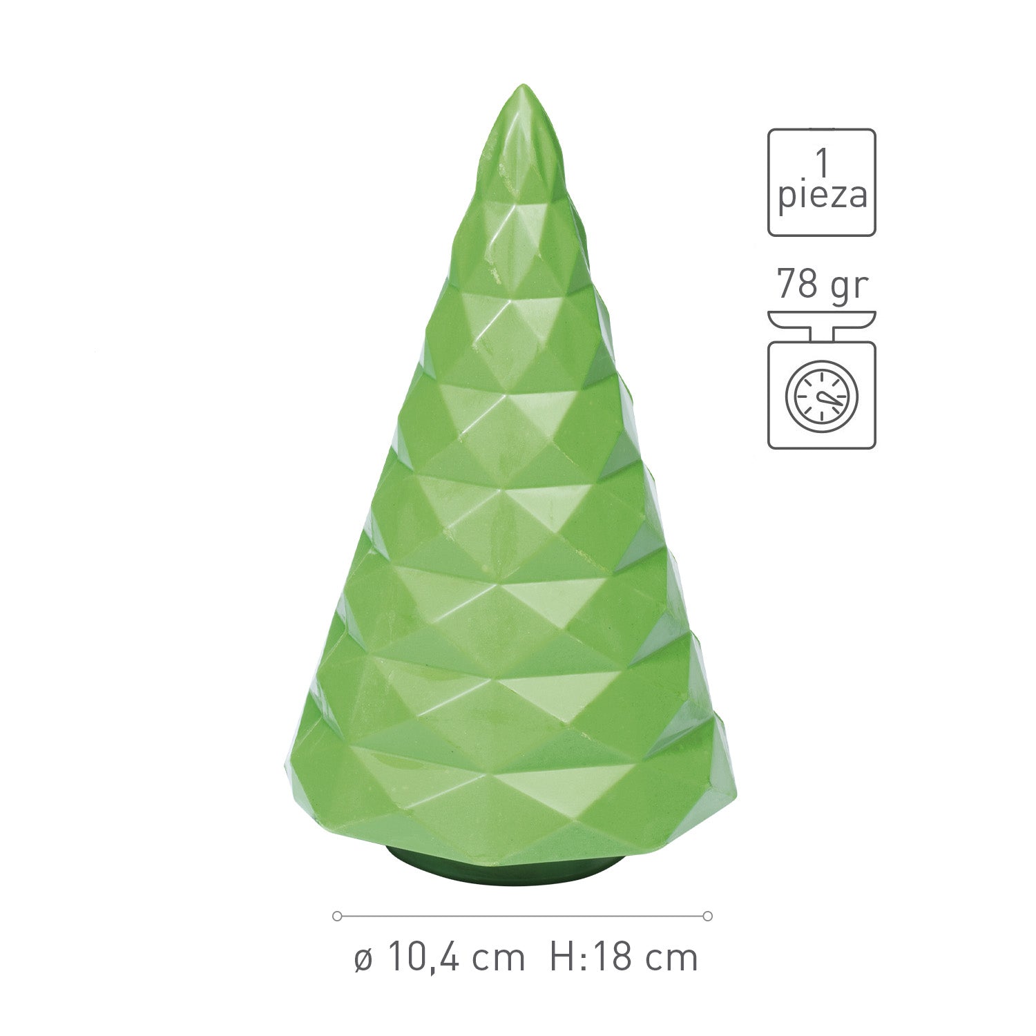 POLYCARBONATE MOLD CHRISTMAS TREE Ø 104 H 180MM | 1 PIECE