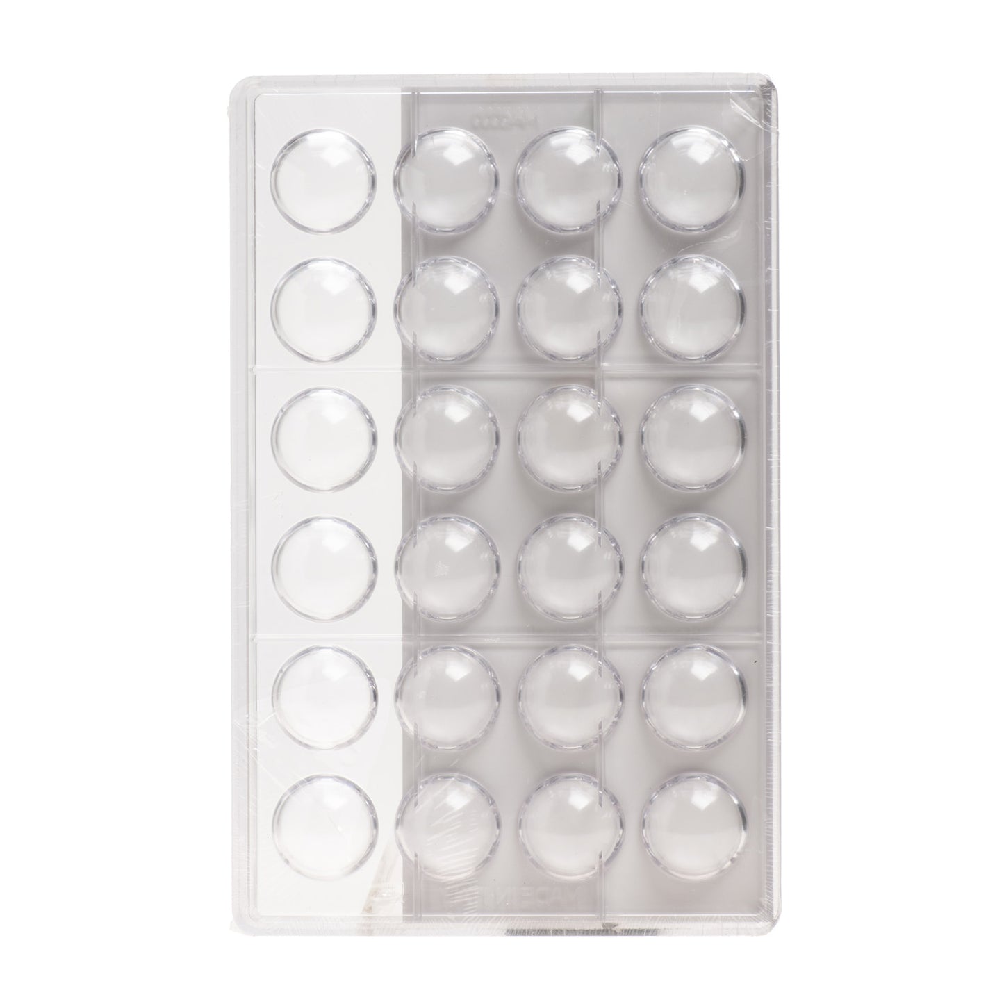 MOULE POLYCARBONATE CHOCOLAT DEMI SPHERE 24 FORMES Ø 30 MM