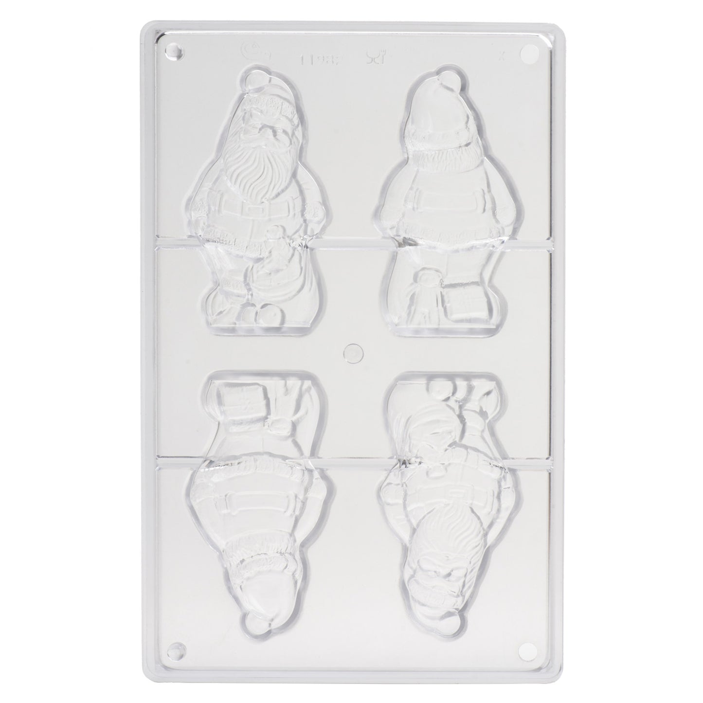 MOLDE POLICARBONATO CHOCOLATE PAPÁ NOEL 105X56MM