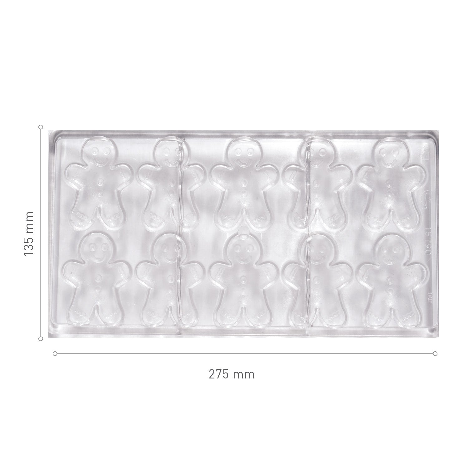 MOLDE POLICARBONATO CHOCOLATE GINGERBREAD 60X45.8 H8.5MM