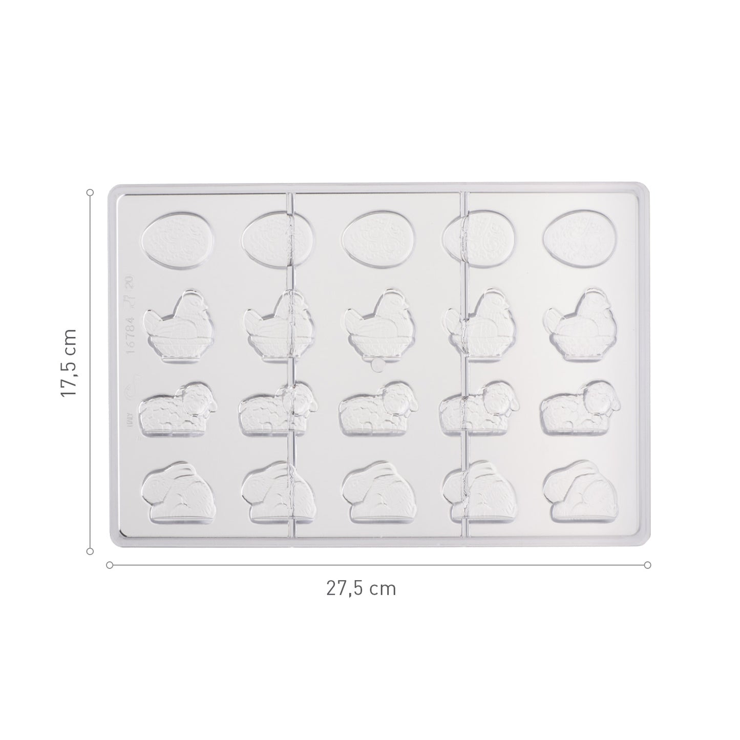 MOULD POLICARBONATE ASSORTMENT EASTER 4G 275X175MM