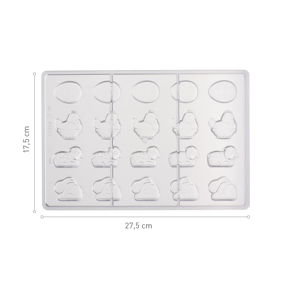 FORMA POLICARBONATO SORTIMENTO PÁSCOA 4G 275X175MM
