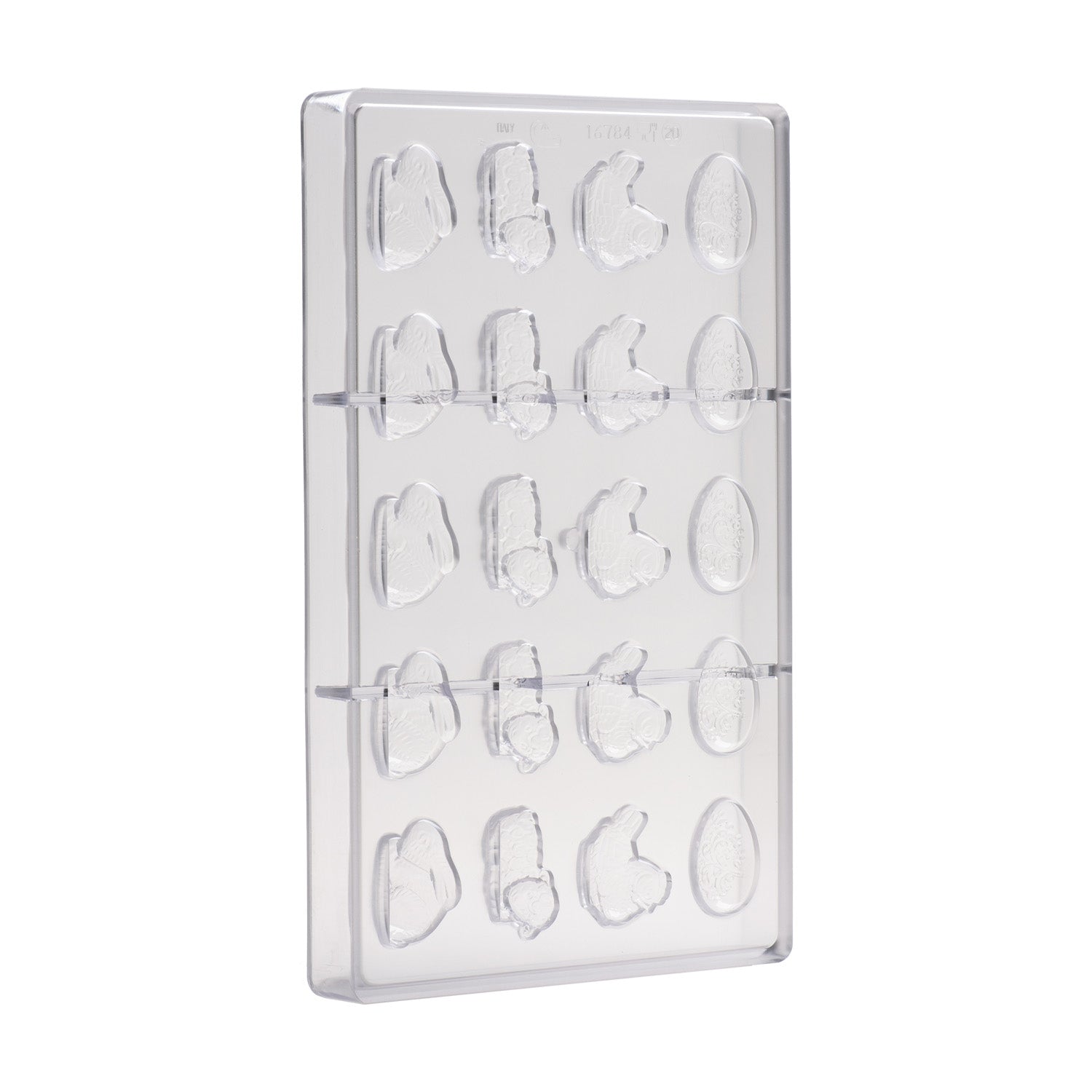 MOULE POLYCARBONATE ASSORTIMENT PÂQUES 4G 275X175MM