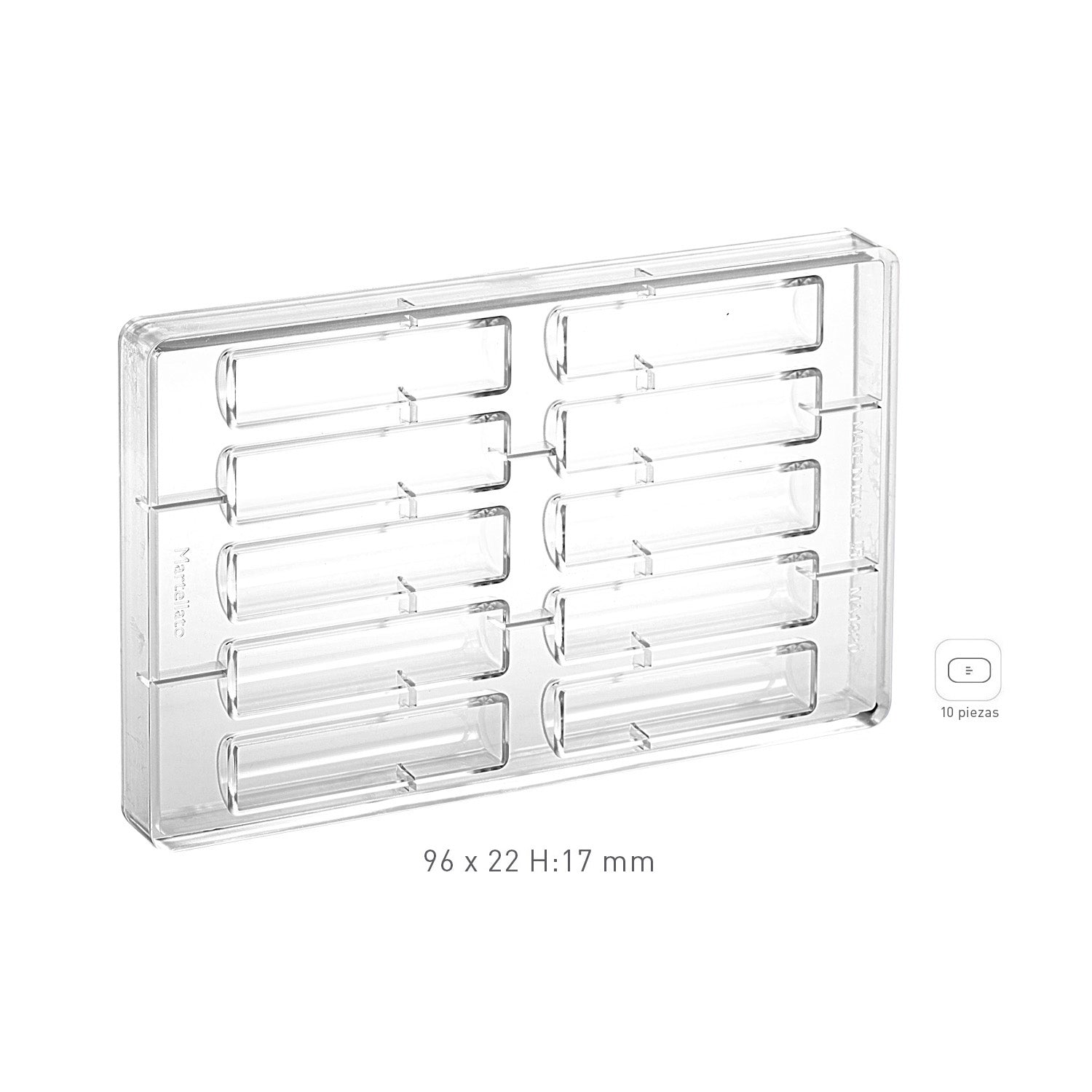 MOLDE POLICARBONATO REDONDO 198X35 H23MM | 4 PIEZAS