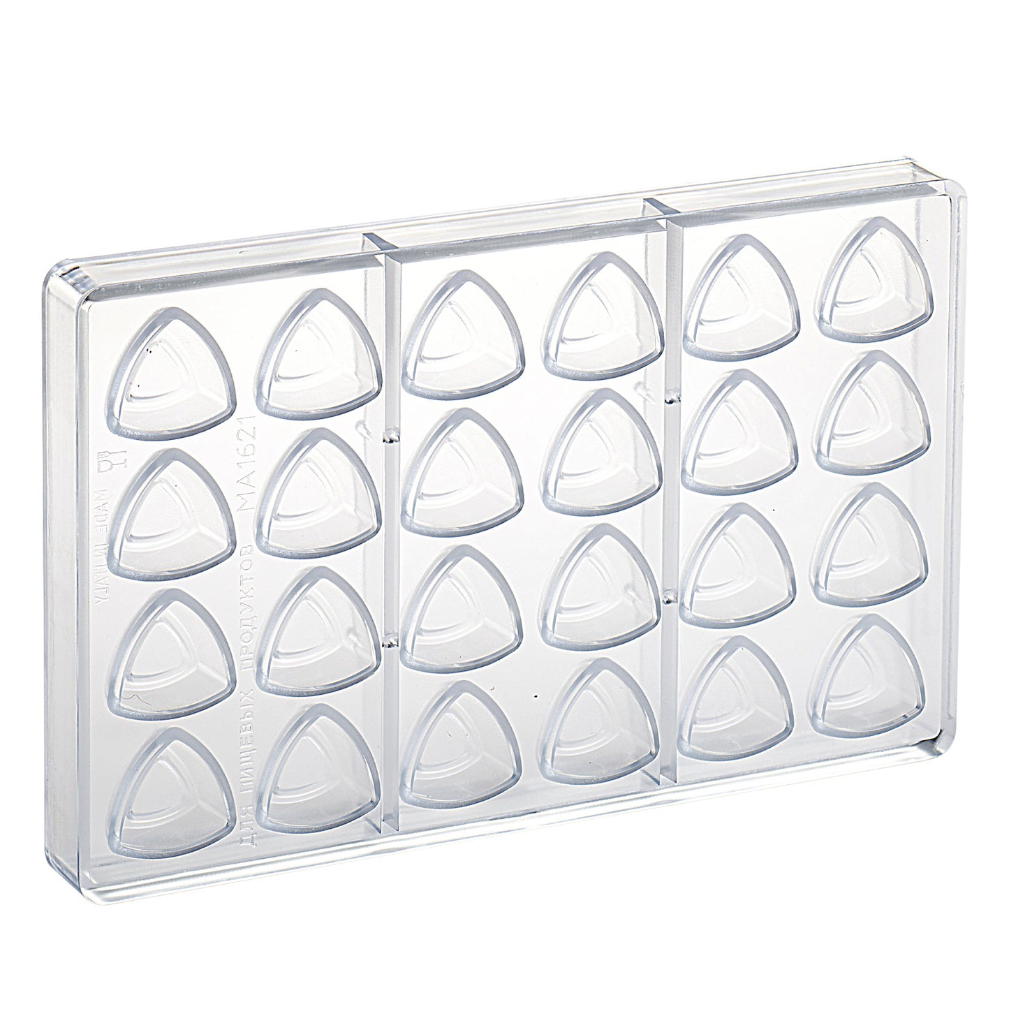 POLYCARBONATE MOLD PRALINE 33X33 H15MM | 24 CAVITIES