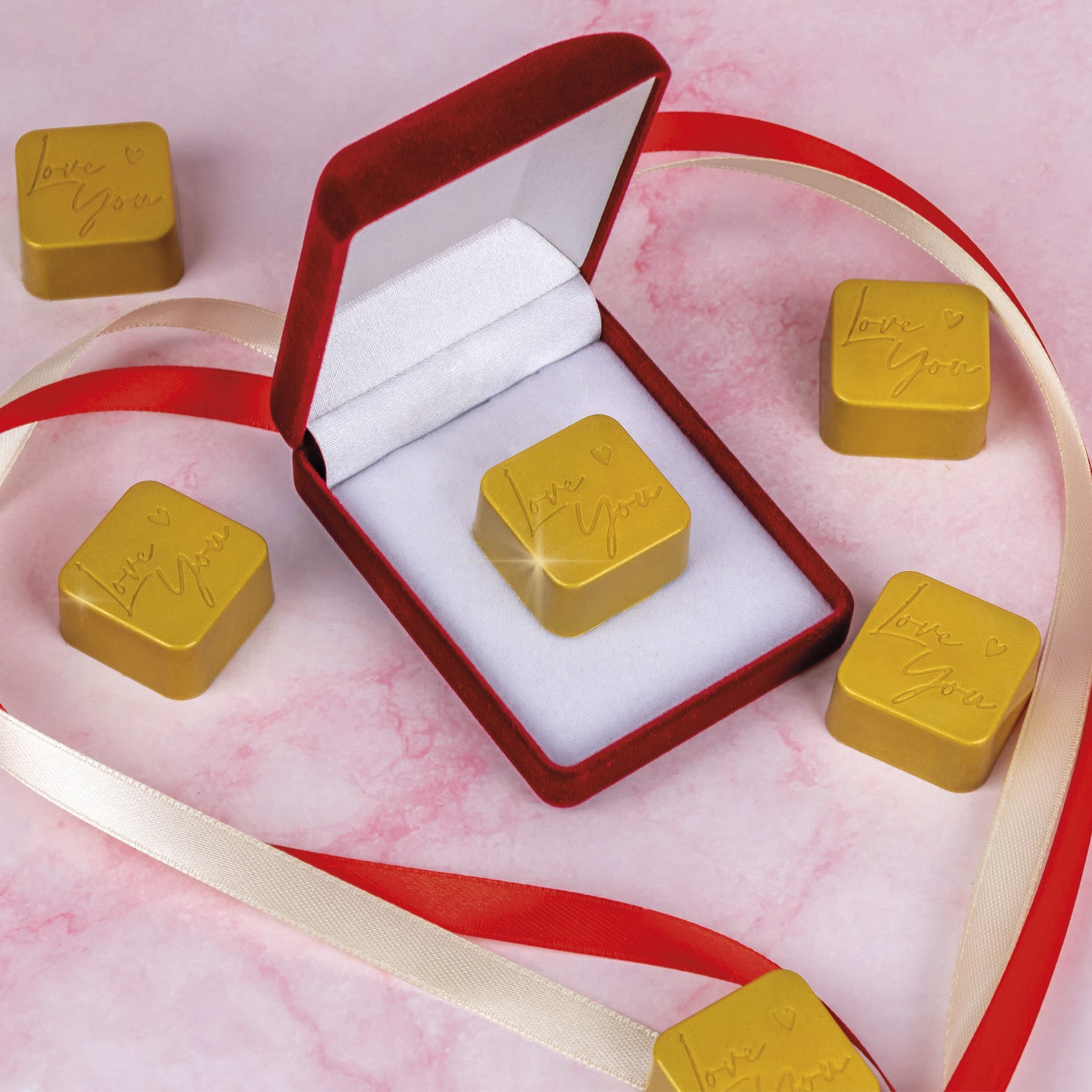 BOMBÕES DE MOLDE DE POLICARBONATO LOVE YOU 275x175 x 26MM 24