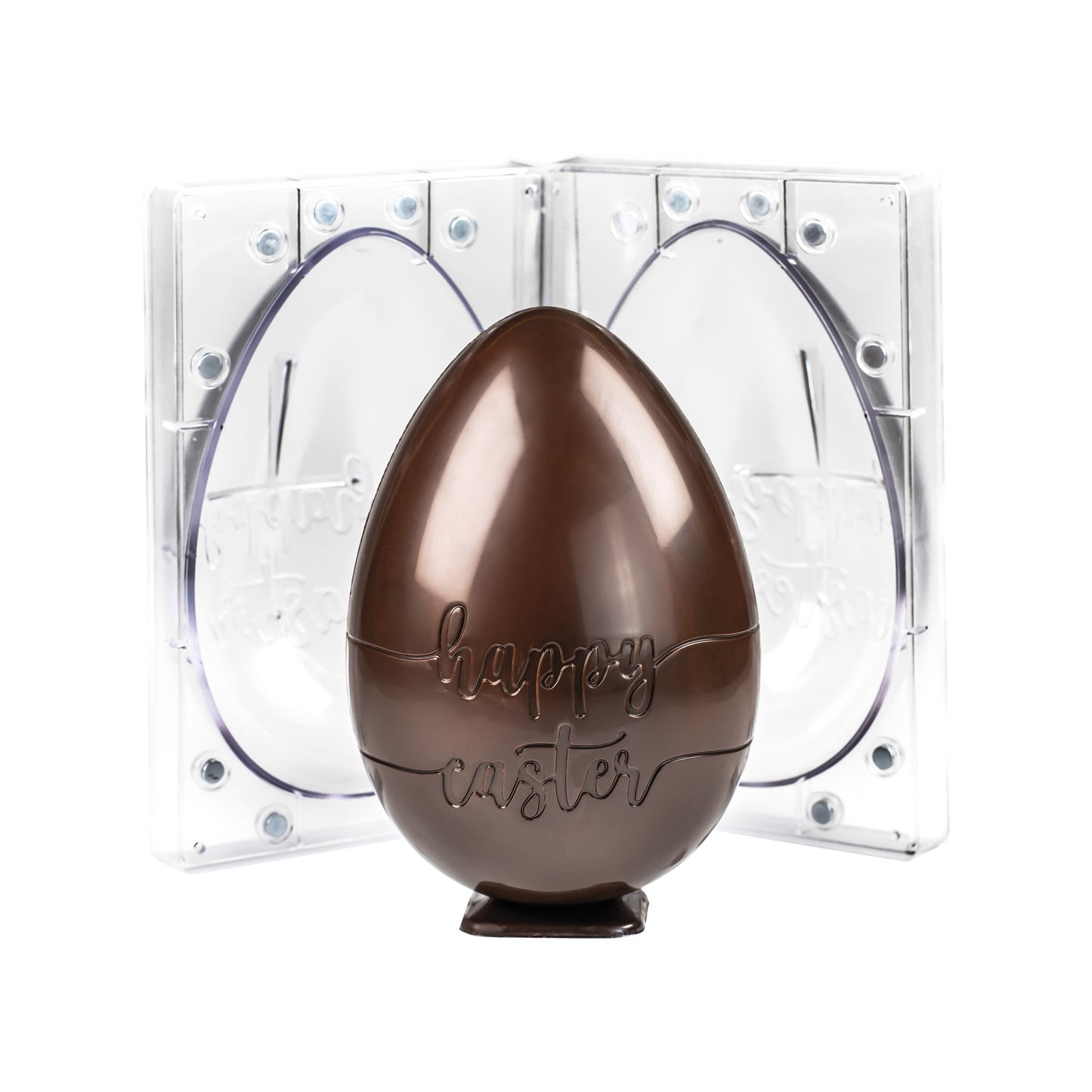 POLYCARBONATE MOULD HAPPY EASTER 3D EGG DIAM156H228MM
