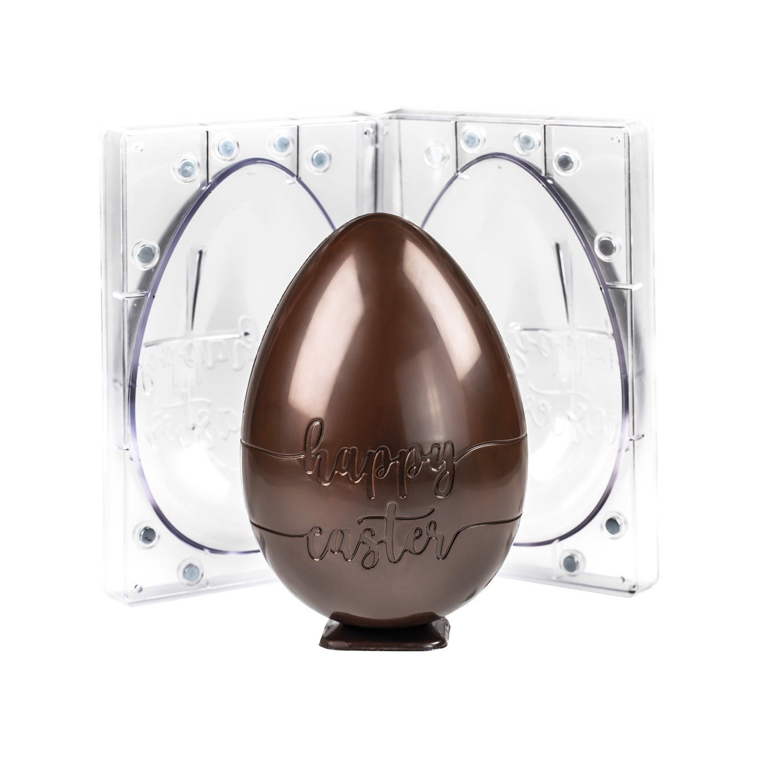 STAMPO PER UOVA IN POLICARBONATO HAPPY EASTER 3D DIAM156H228MM