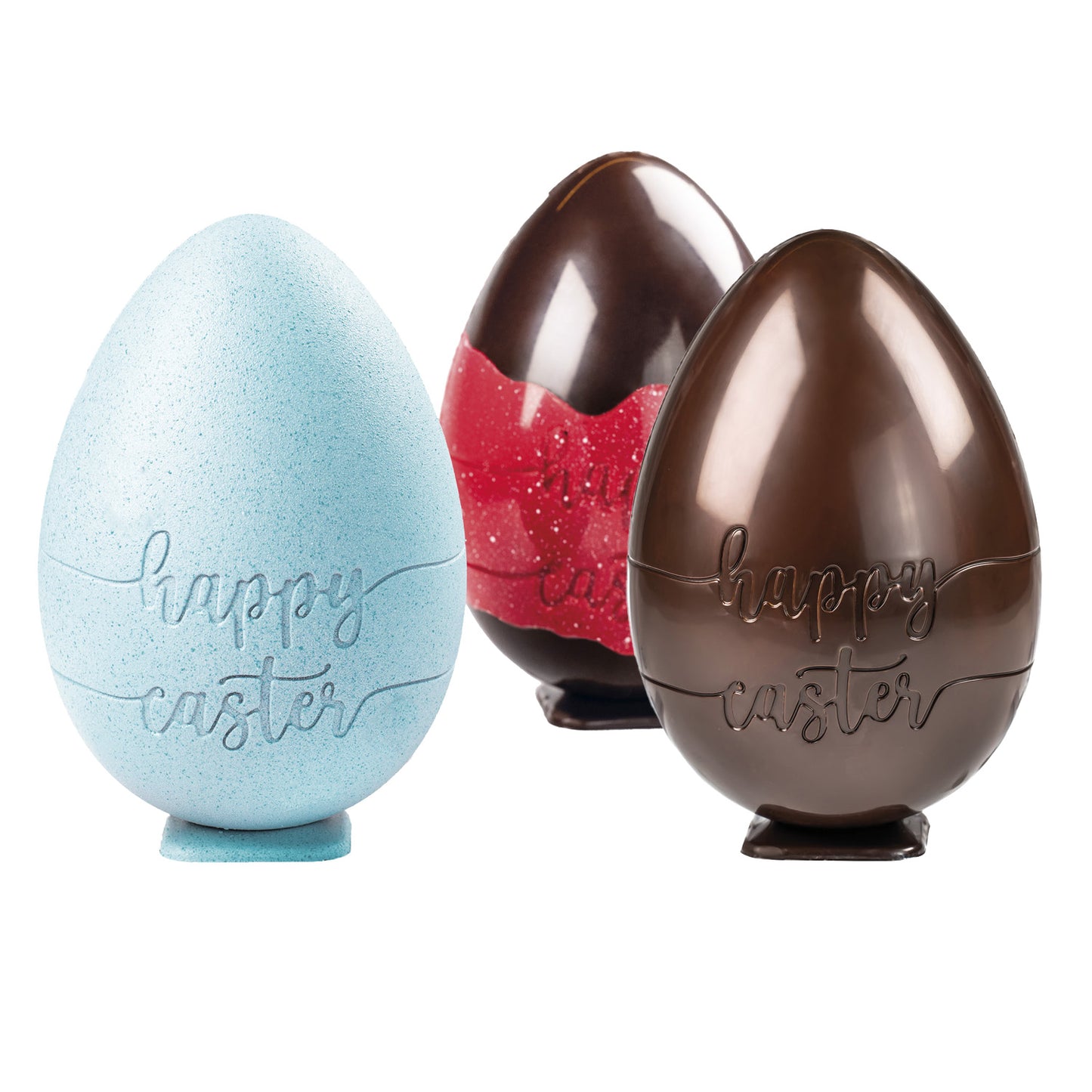 MOLDE POLICARBONATO HUEVO 3D HAPPY EASTER DIAM156H228MM