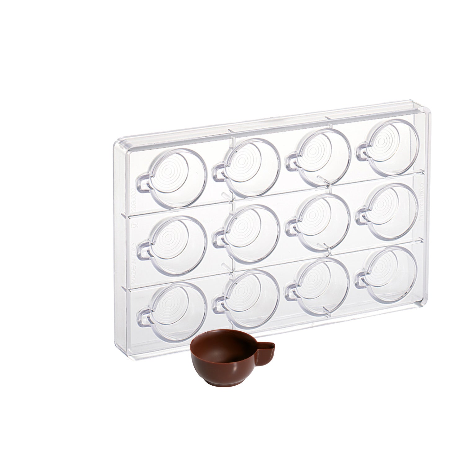  (1POLYCARBONATE MOULD FOR 3D COFFEE CUP 275 X 175 X 26.5 MM