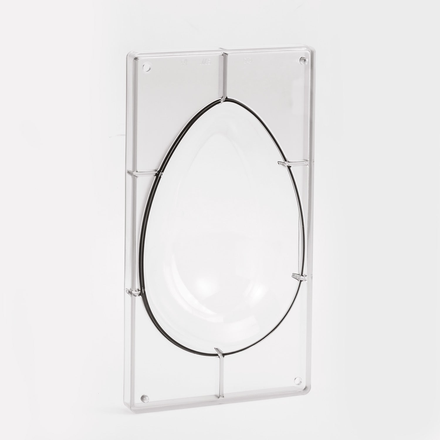 MOLDE POLICARBONATO HUEVO  258X175MM  1 MITAD