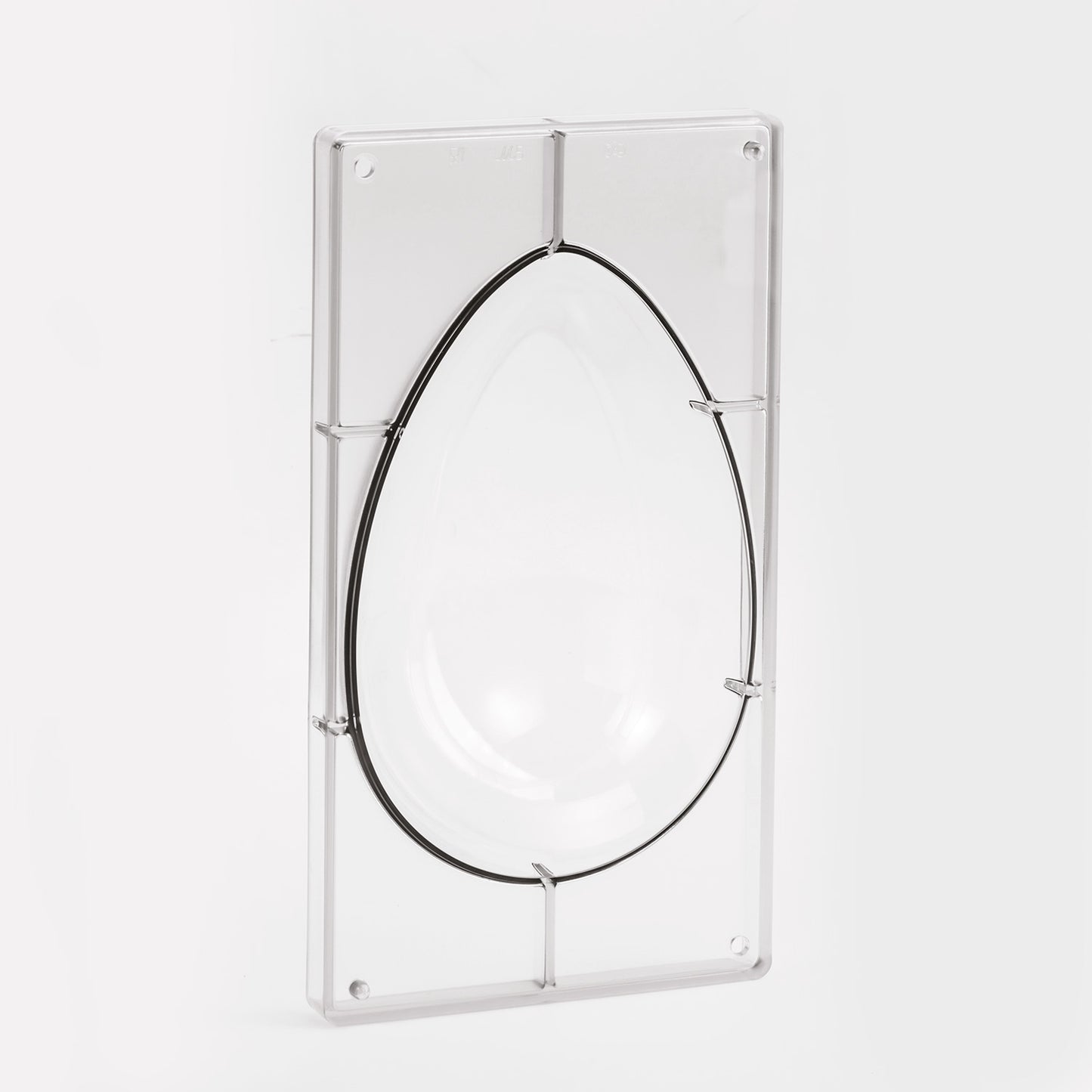 MOLDE POLICARBONATO HUEVO  258X175MM  1 MITAD