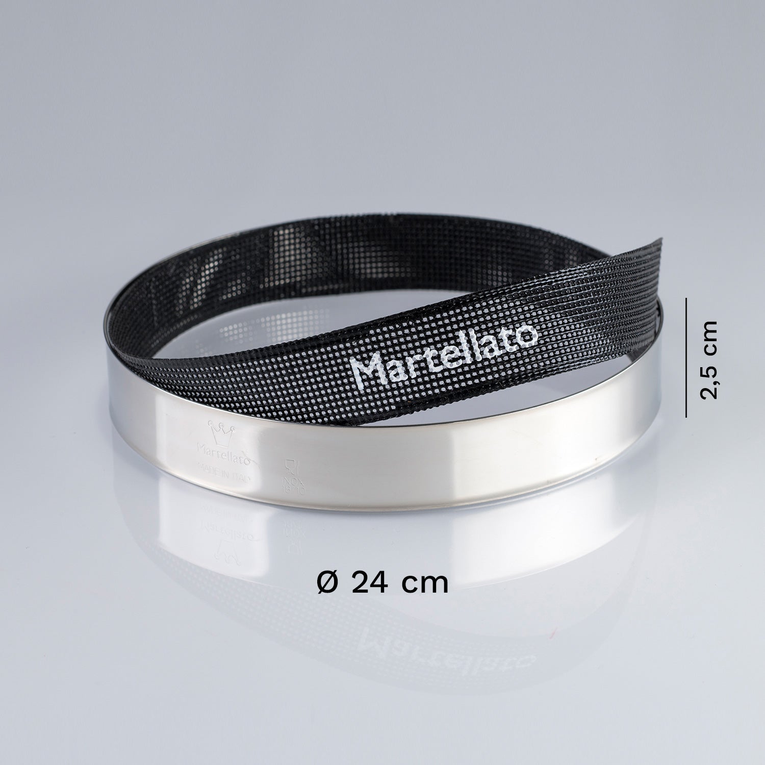 MOULE ROND INOX Ø 24CM H 2,5CM