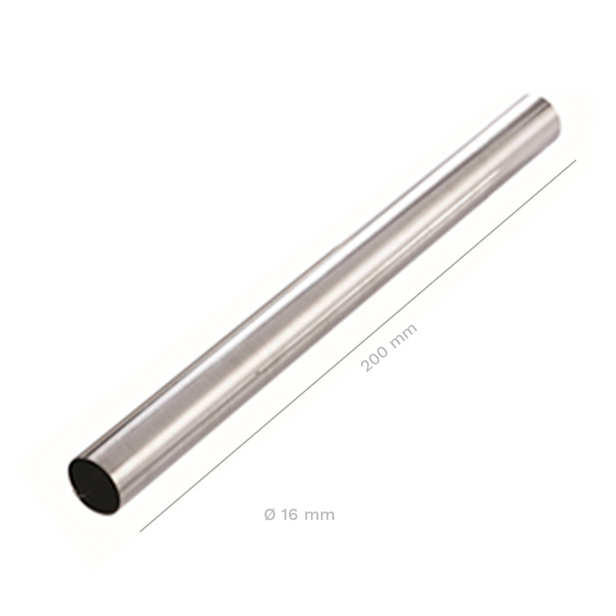 MOLDE TUBO ACERO INOX Ø 16 X  200MM