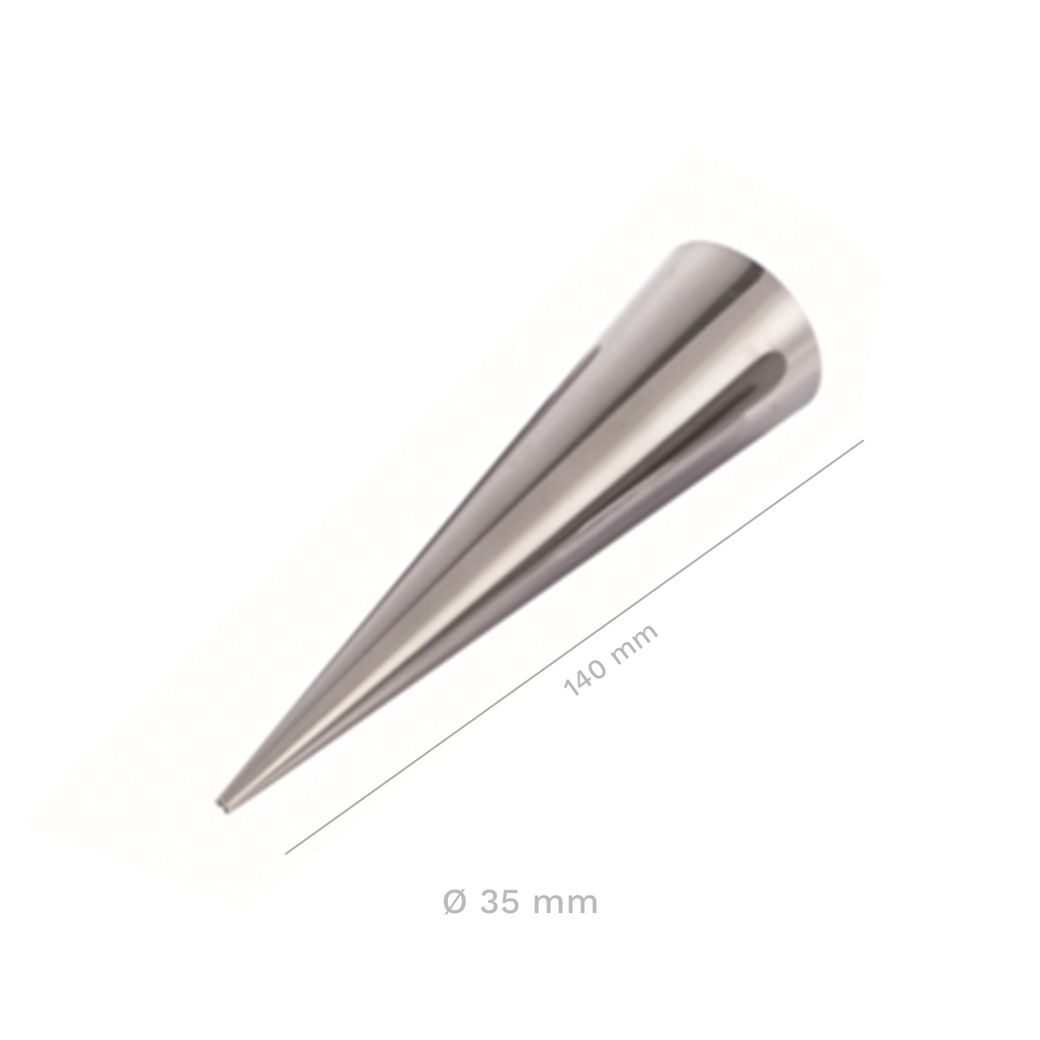 FORMA CONE CANNOLI INOX Ø 35 X 140MM