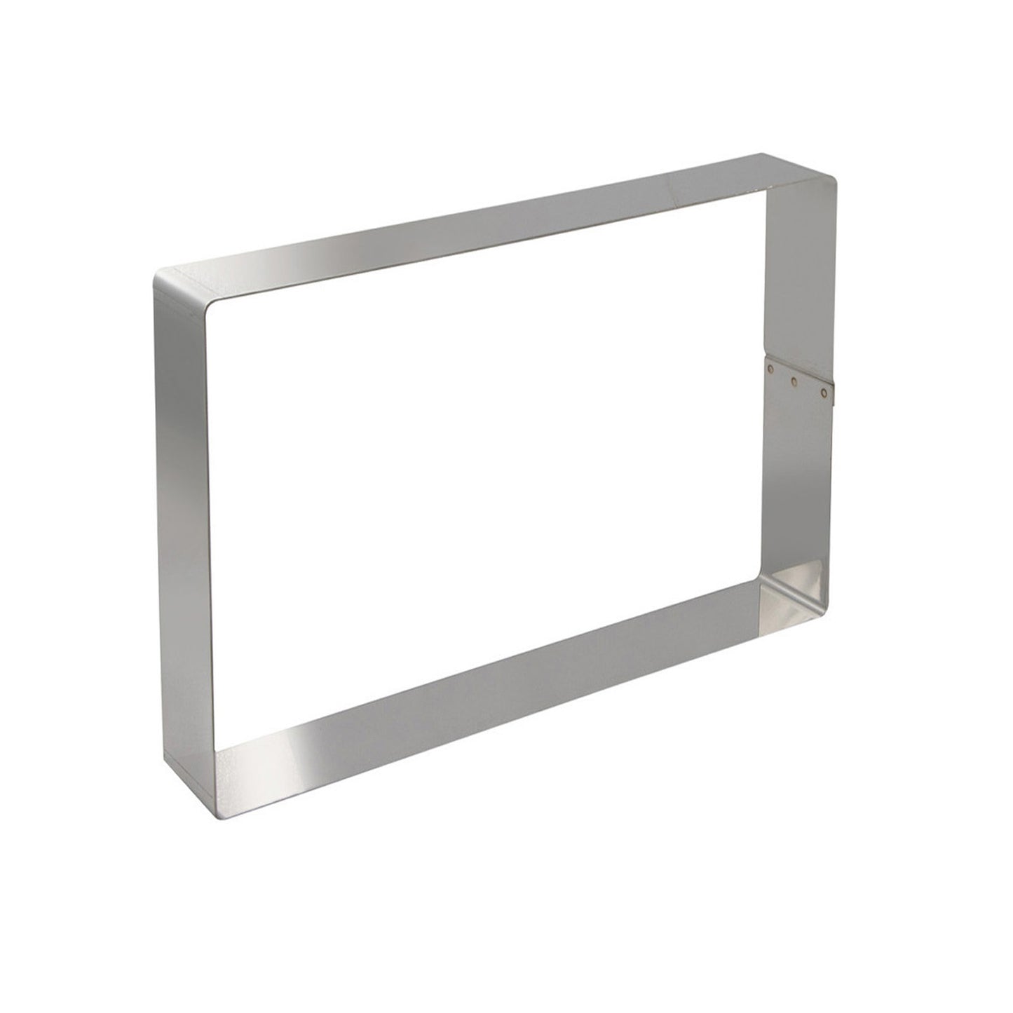 STAMPO RETTANGOLARE IN ACCIAIO INOX. 40,3X30,3H4CM
