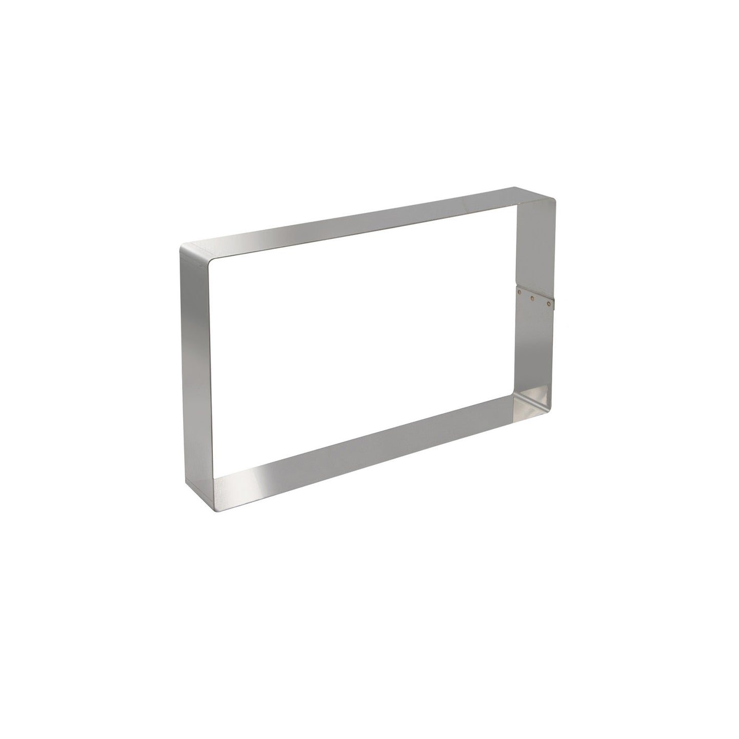 RECTANGULAR STAINLESS STEEL MOULD. 30.2X22.2H4CM