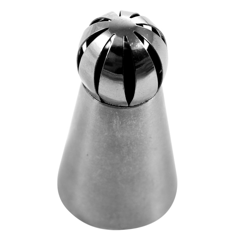 TWIST PIPING NOZZLE STAINLESS STEEL Ø 32 H60MM | TOP Ø 22MM