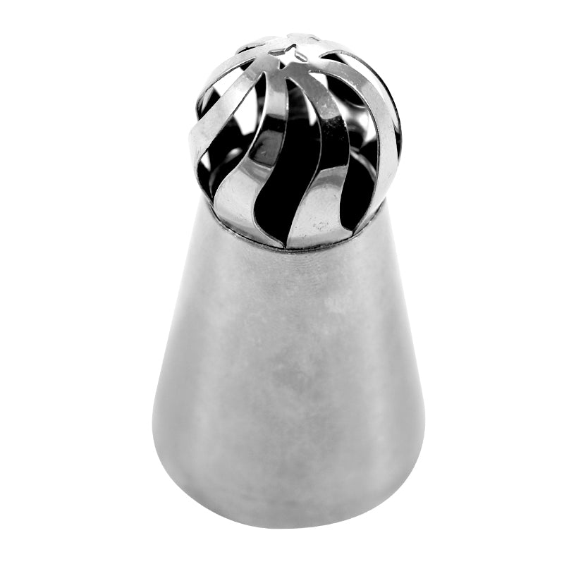TWIST PIPING NOZZLE STAINLESS STEEL Ø 32 H60MM | TOP Ø 22MM