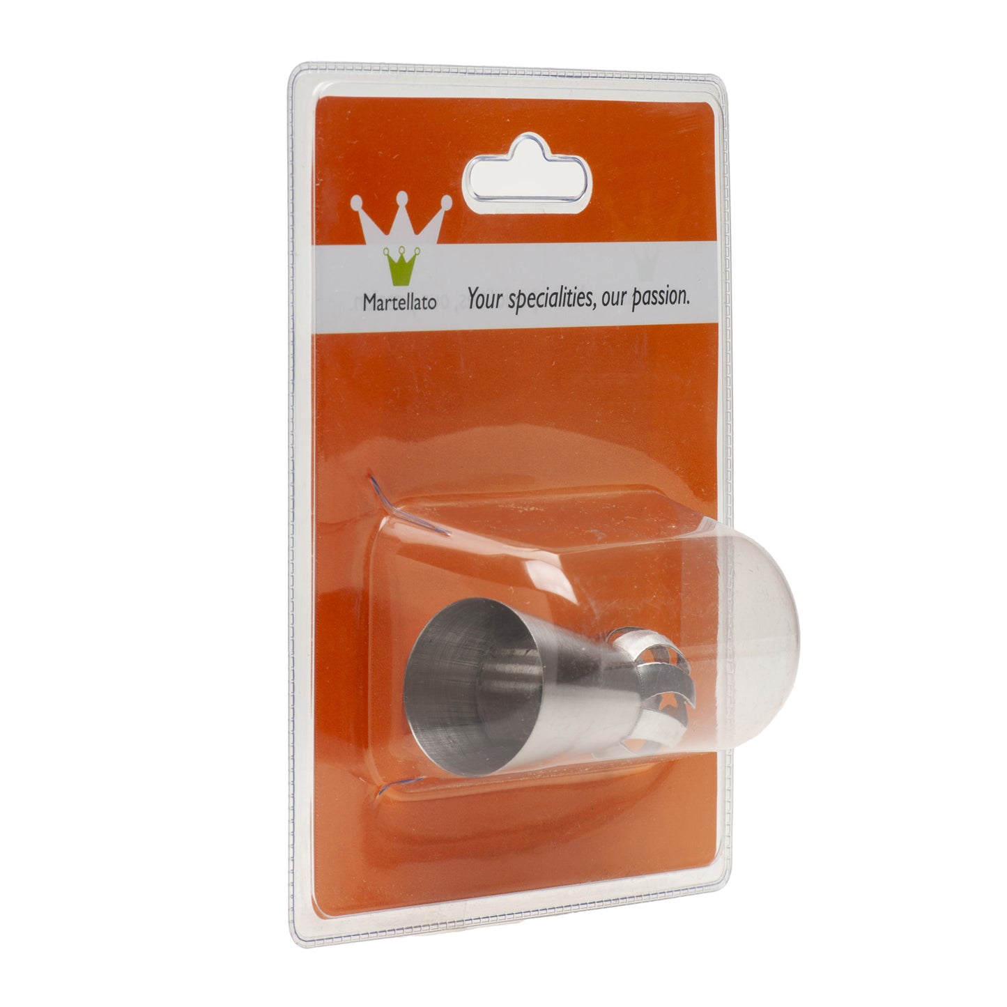 TWIST PIPING NOZZLE STAINLESS STEEL Ø 32 H60MM | TOP Ø 22MM