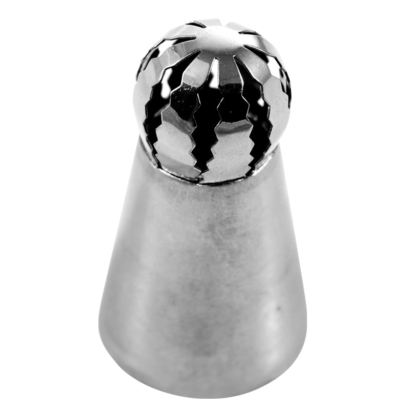 TWIST PIPING NOZZLE STAINLESS STEEL Ø 32 H60MM | TOP Ø 22MM
