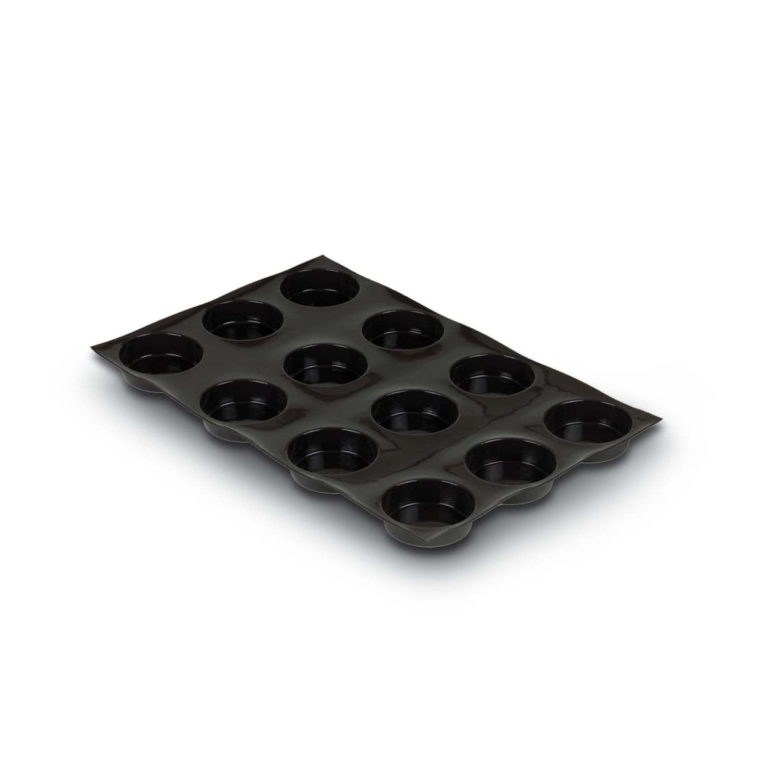12 ROUND TATIN CAKE MOULDS 100X35MM  60X40CM