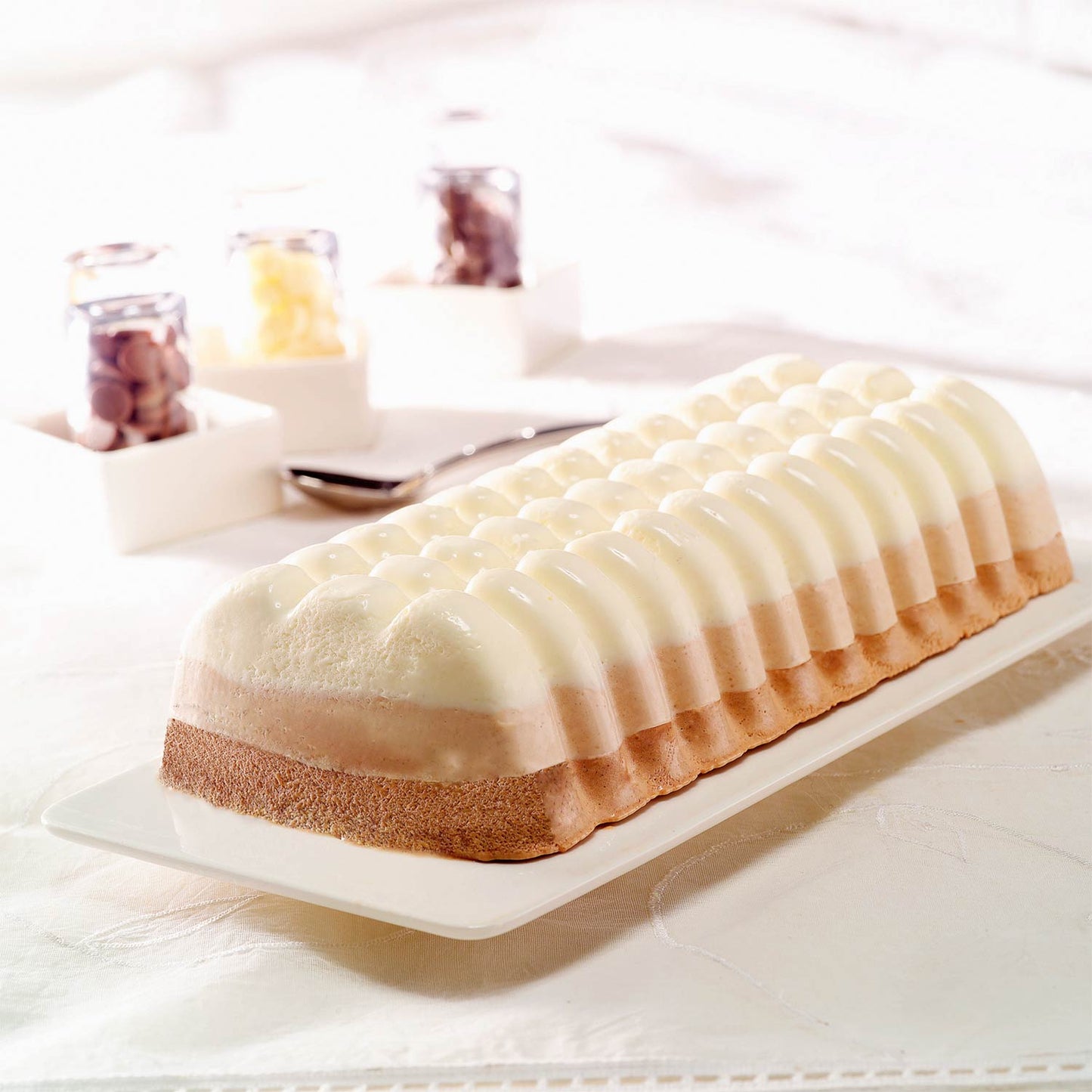 MOLDE SILICONA CAKE ACANALADO 110X233MM H 50MM Vol 78CL