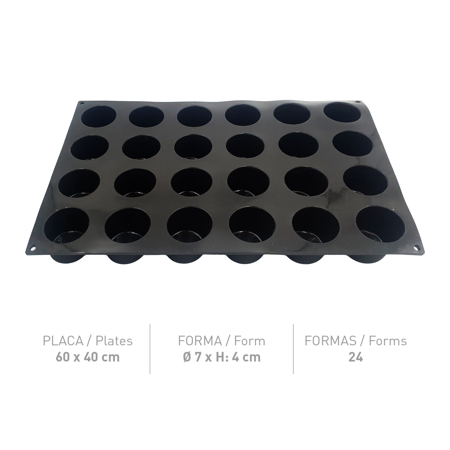 MOULD FLEXIPAN INSPI CYLINDERS 70X40MM
