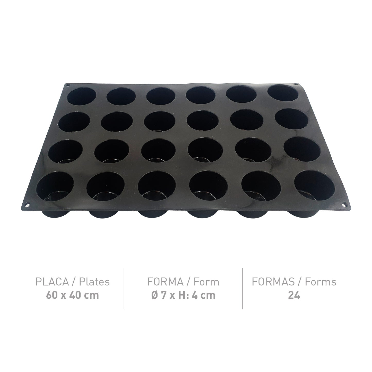 MOULD FLEXIPAN INSPI CYLINDERS 70X40MM