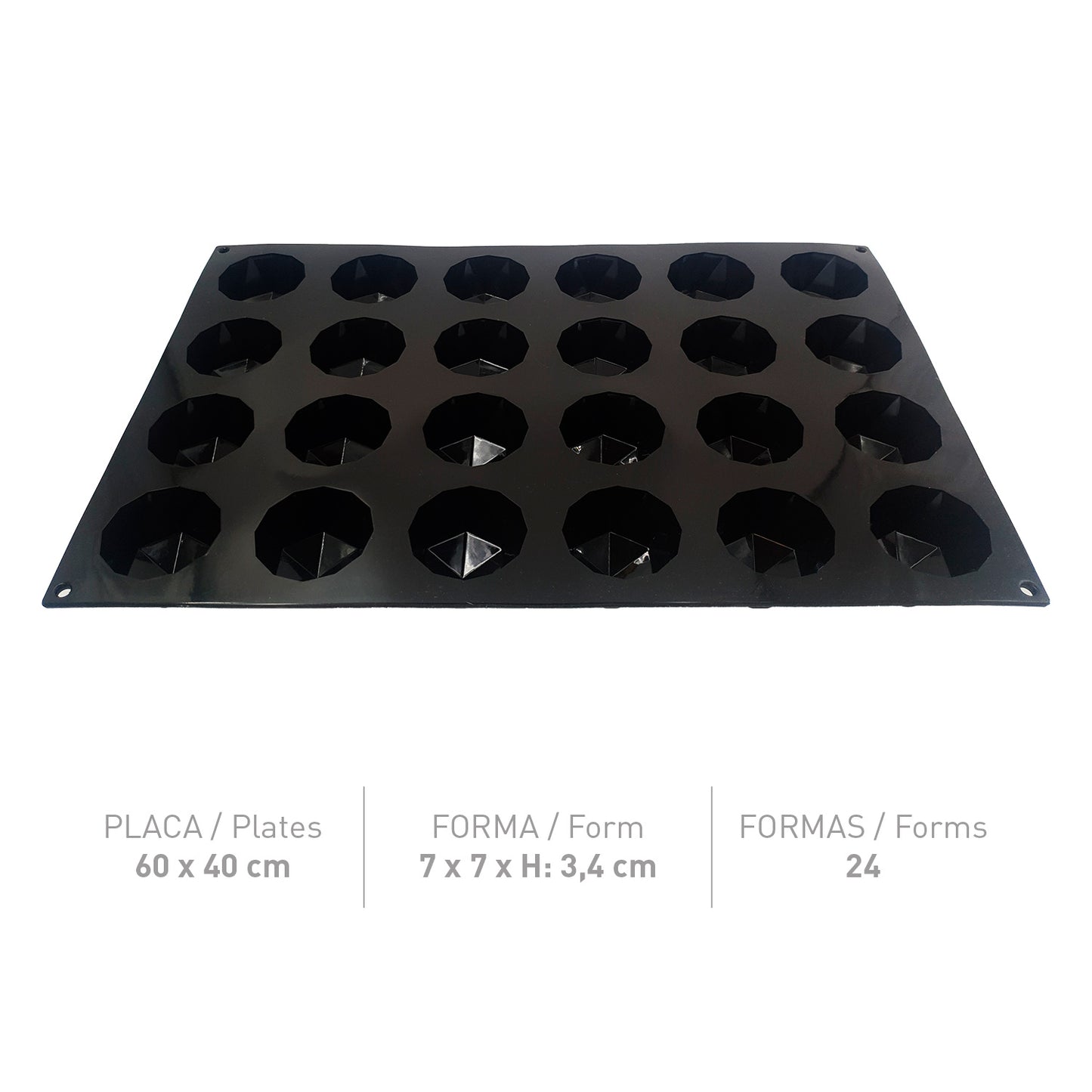 MOLDE INSPIRATION FLEXIPAN BASIC CHIC 70X70X34MM   60X40CM