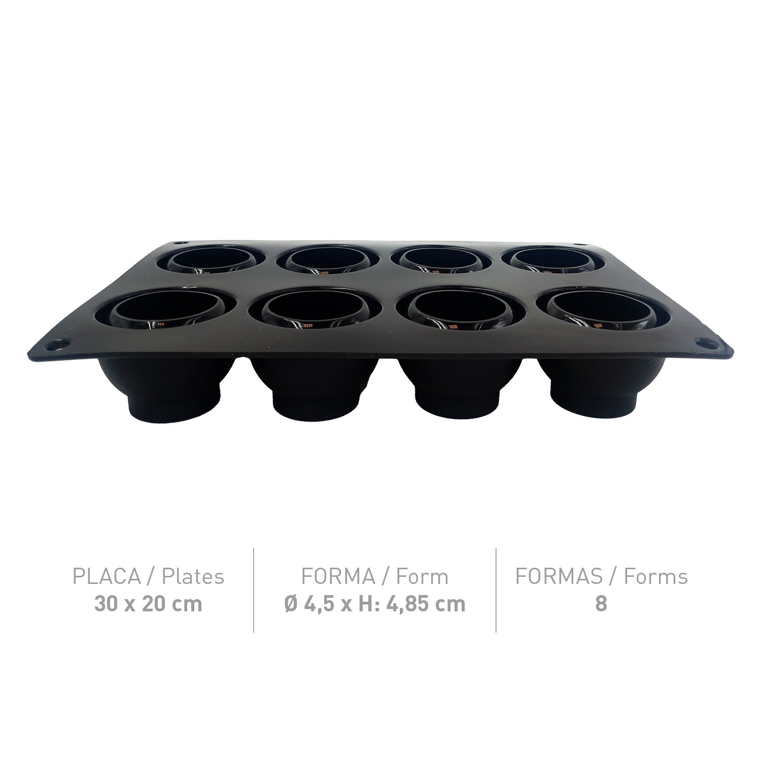 MOLDE INSPIRATION FLEXIPAN ESFERA 3D 45X48.5MM  30X20CM