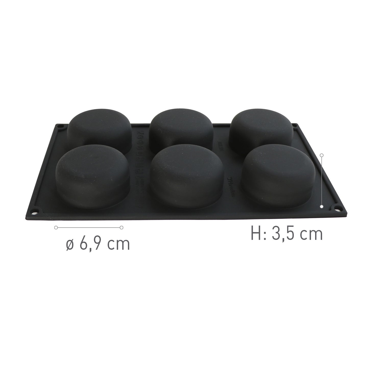 6 MOULES CERCLE DIAM69XH35MM