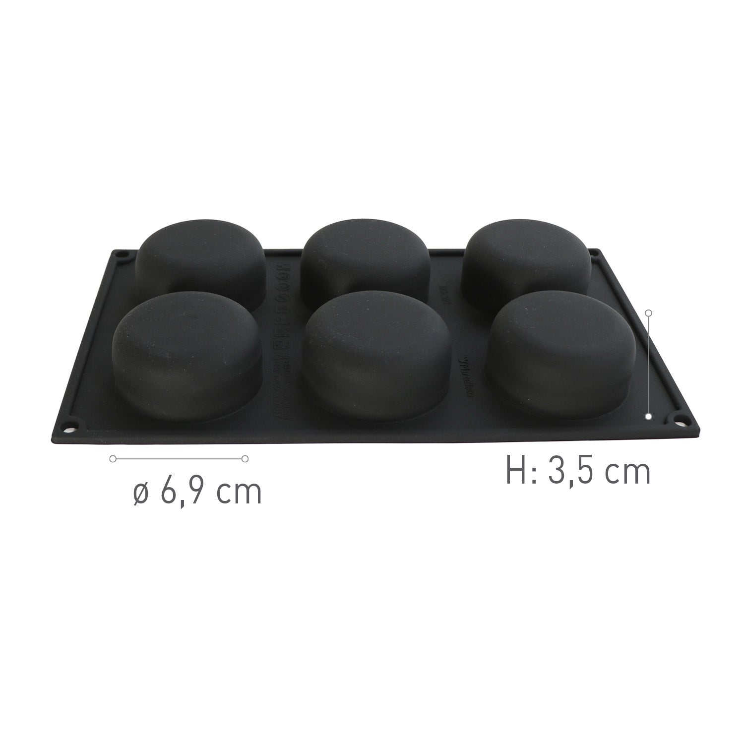  6 MOULES CERCLE DIAM69XH35MM