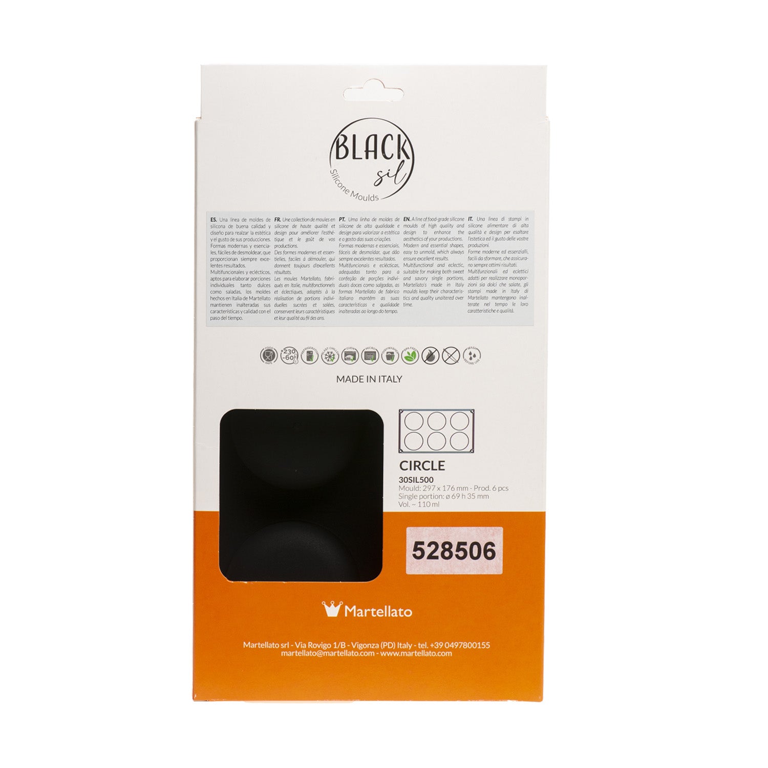 6 MOULES CERCLE DIAM69XH35MM