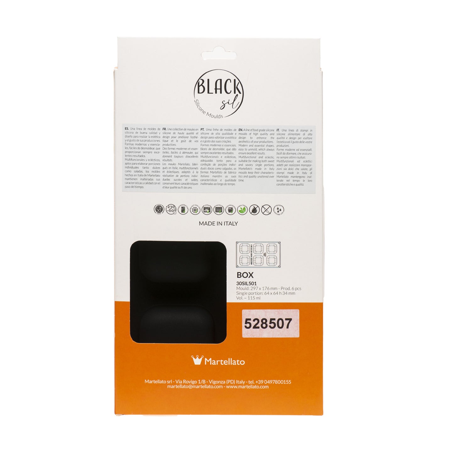 6 MOULDS BOX DIAM64X64 H35MM