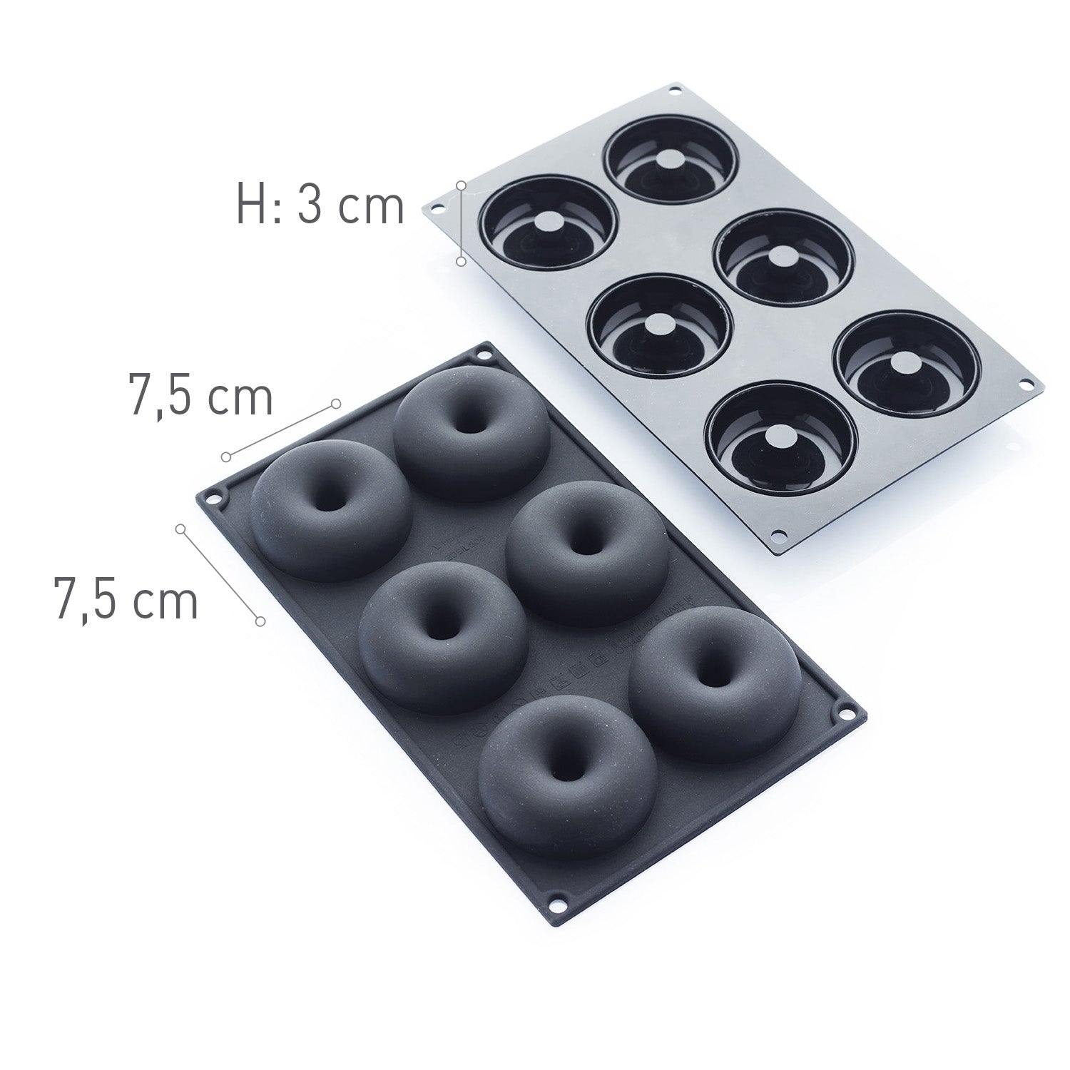 6 STAMPI PER CIAMBELLE DIAM. 75MM H30MM