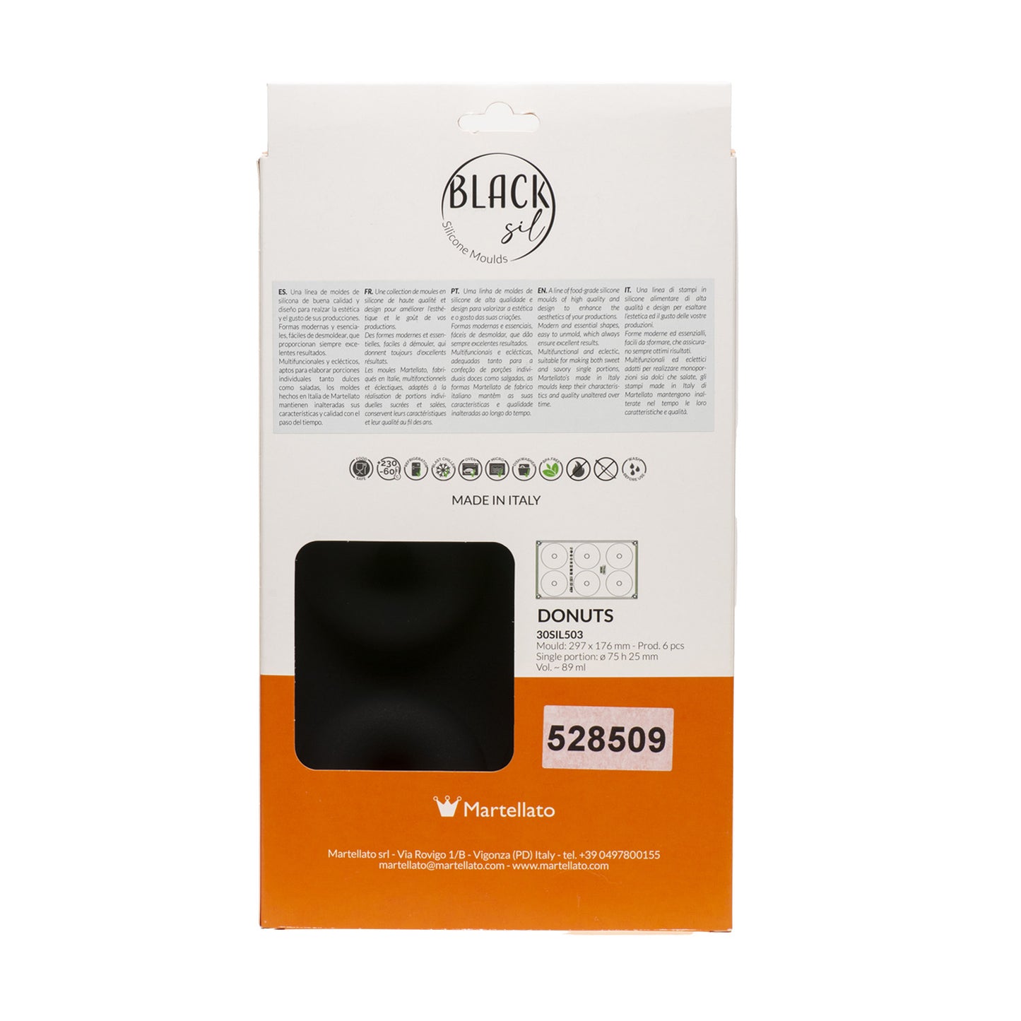 6 STAMPI PER CIAMBELLE DIAM. 75MM H30MM