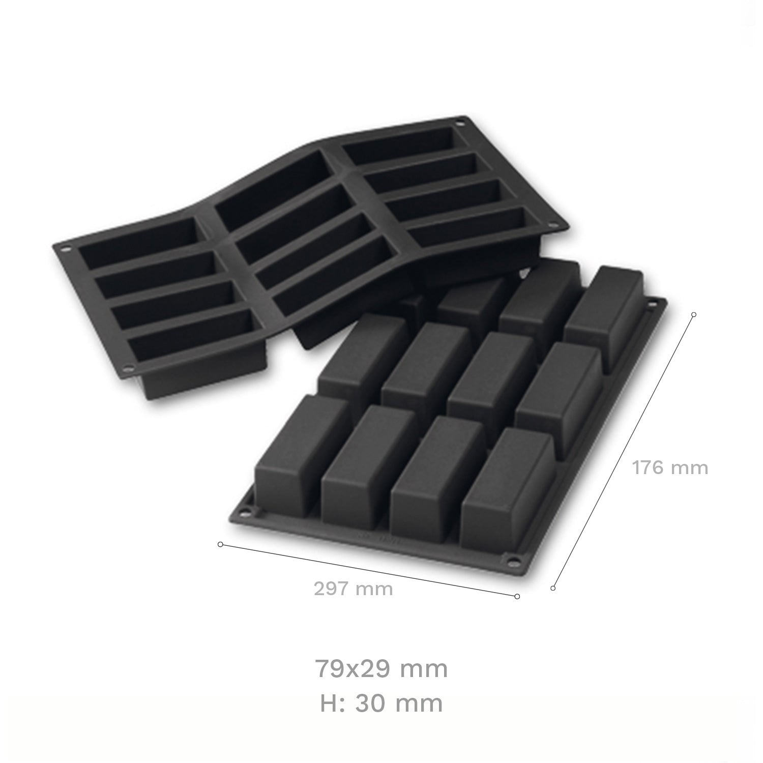 RED SILICON MOULDS FOR CAKES 12