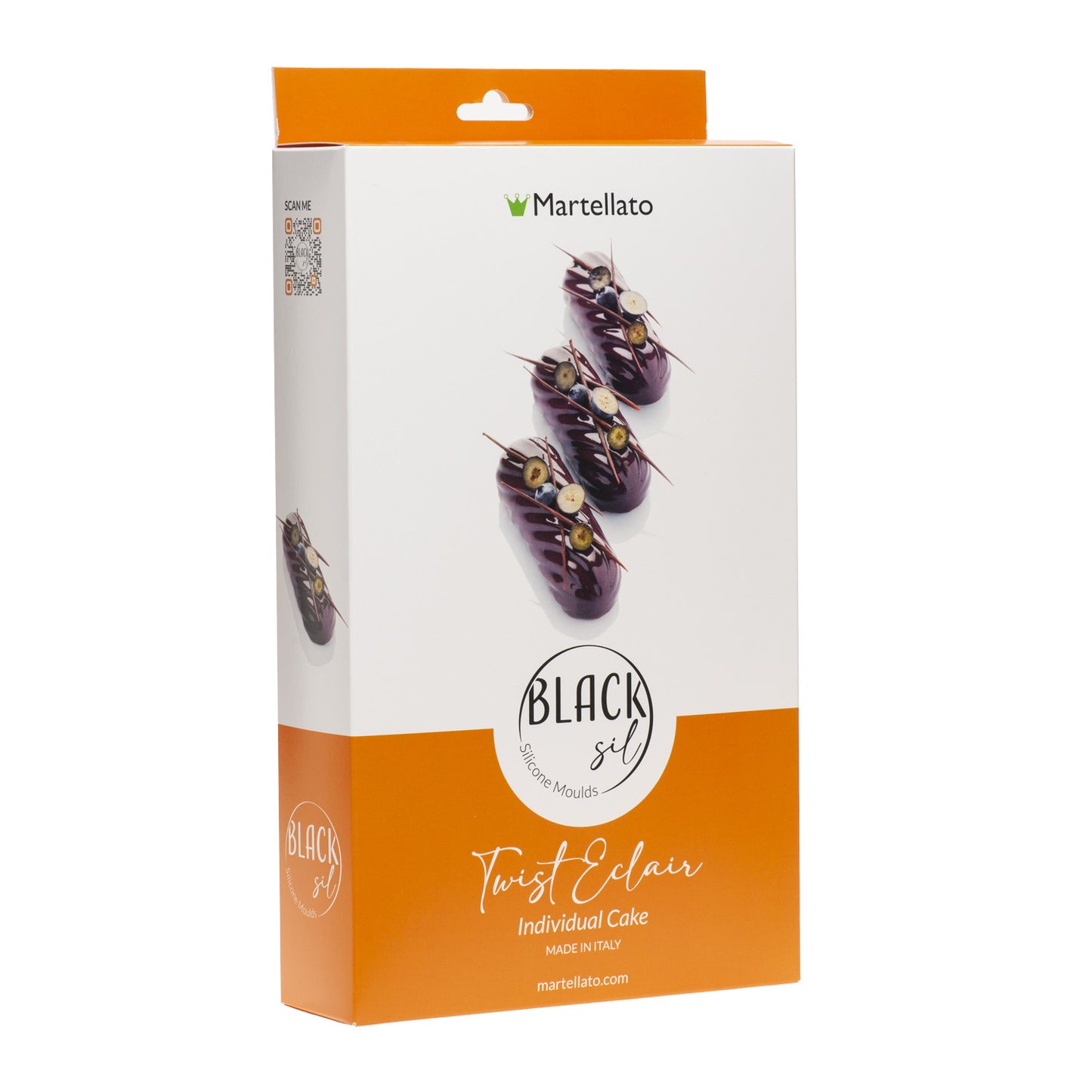 5 ECLAIR TWIST MOULDS 120 X40 H33MM