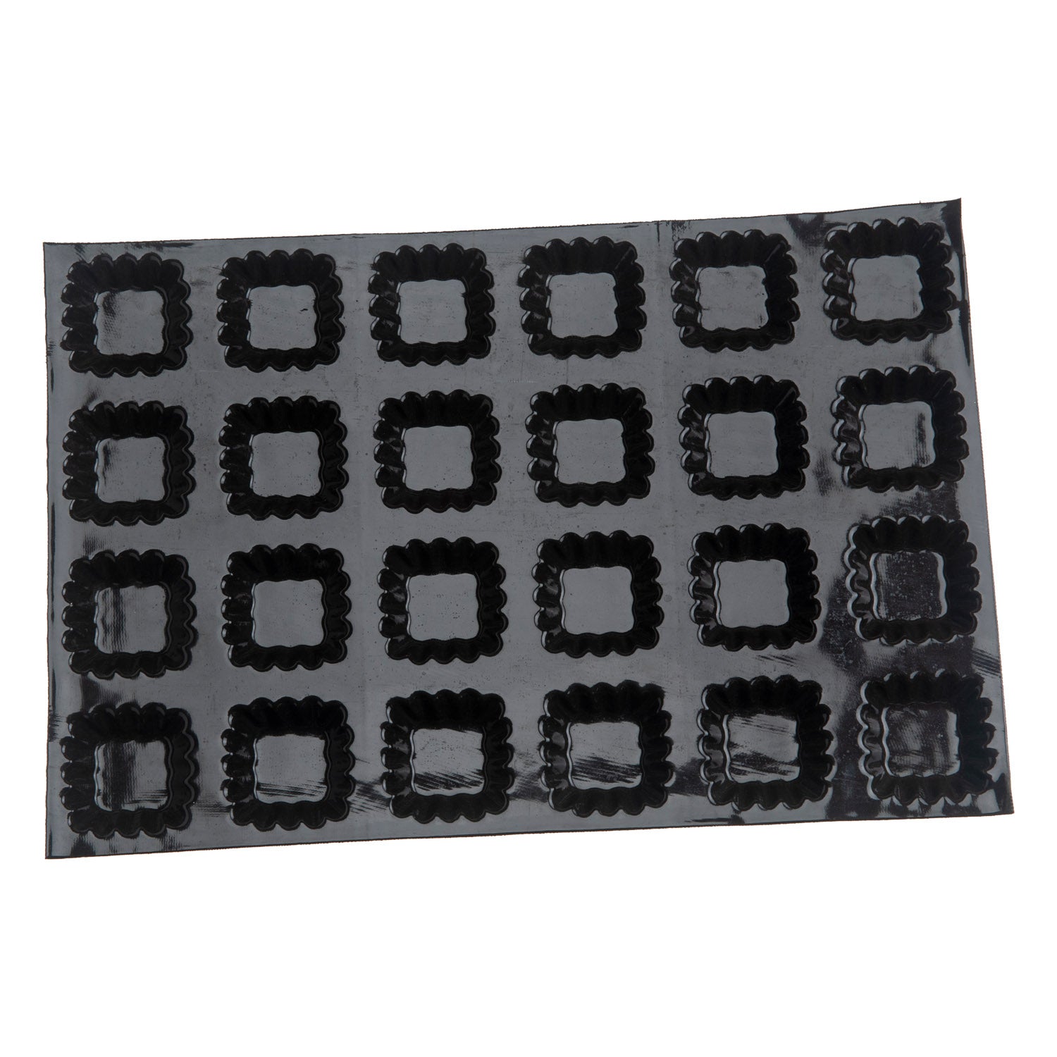 FLEXIPAN FLUTED SQUARE TARTLETS 78X78CM H20MM Vol 70ML