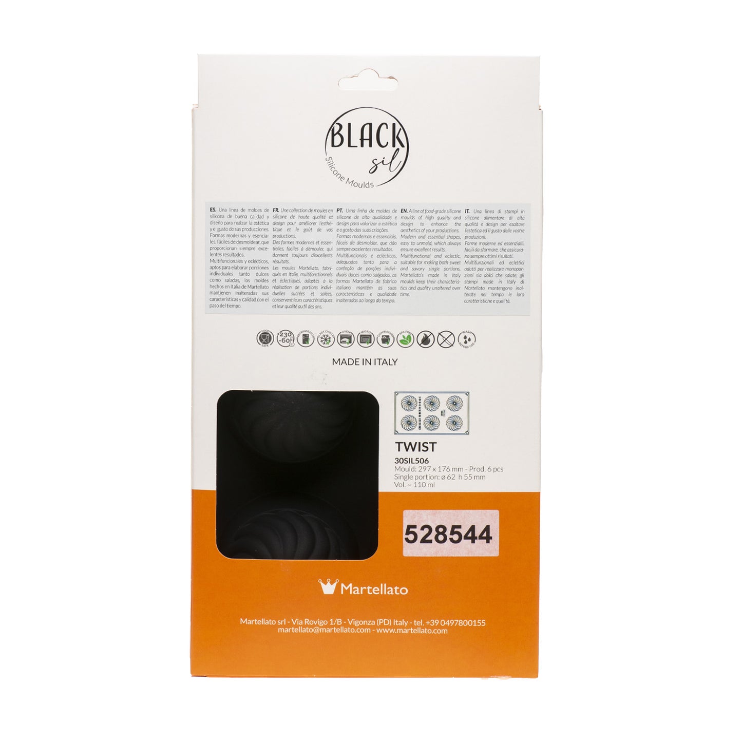 6 STAMPI TWIST DIAM 62MM H55MM