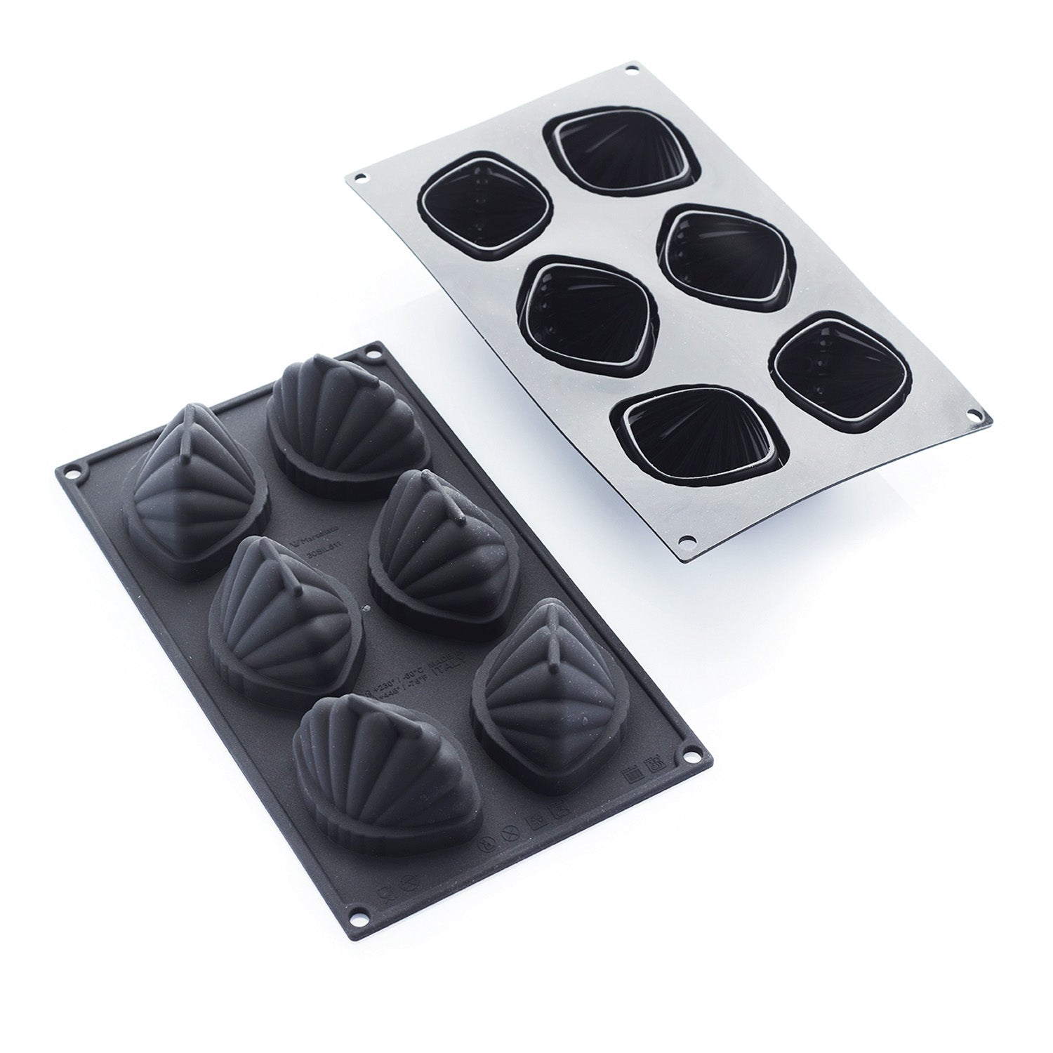 6 CALYPSO MOULDS 79X59 H 54.5 MM