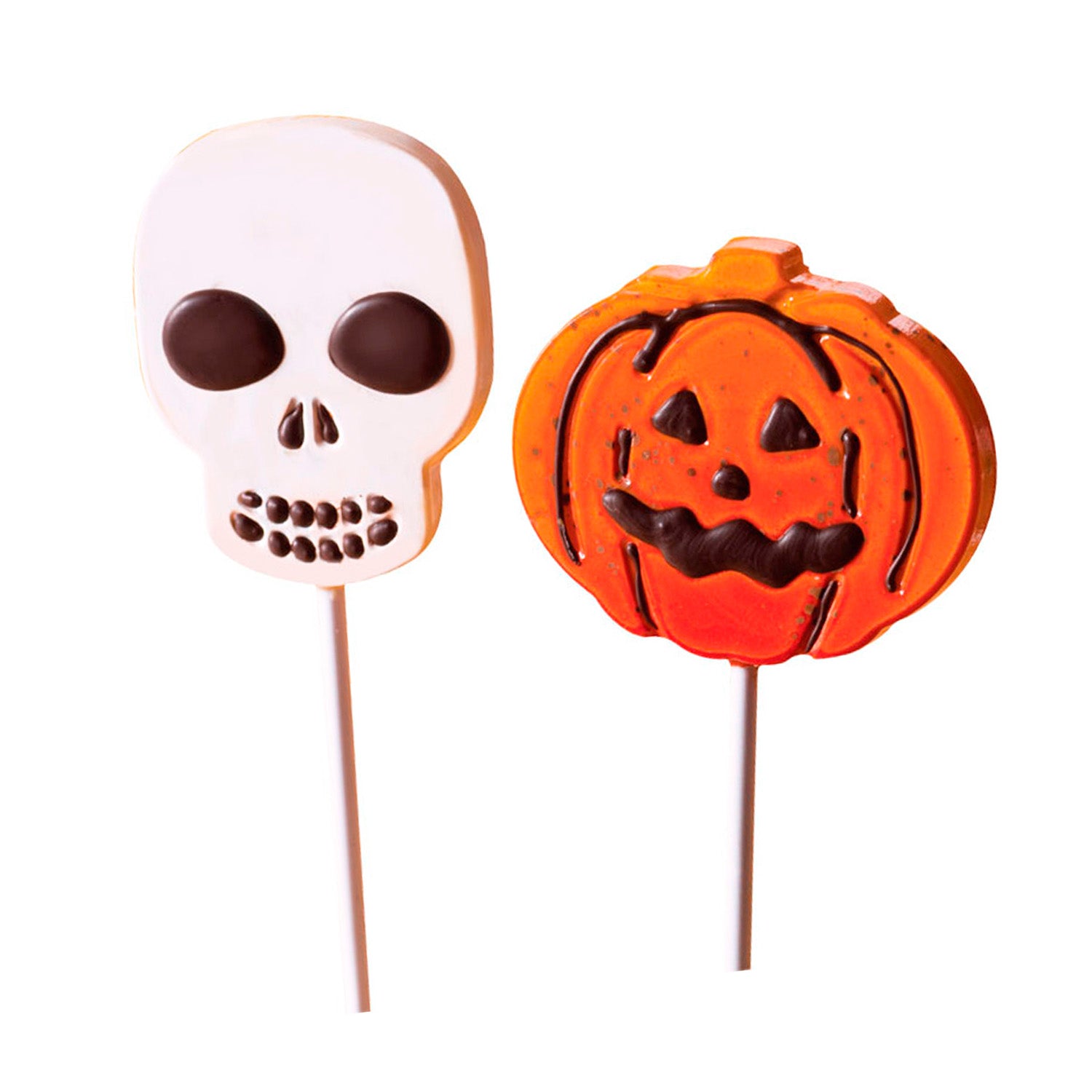 KIT 2 STAMPI PLASTICA LECCA LECCA CIOCCOLATO HALLOWEEN 8 PEZZI