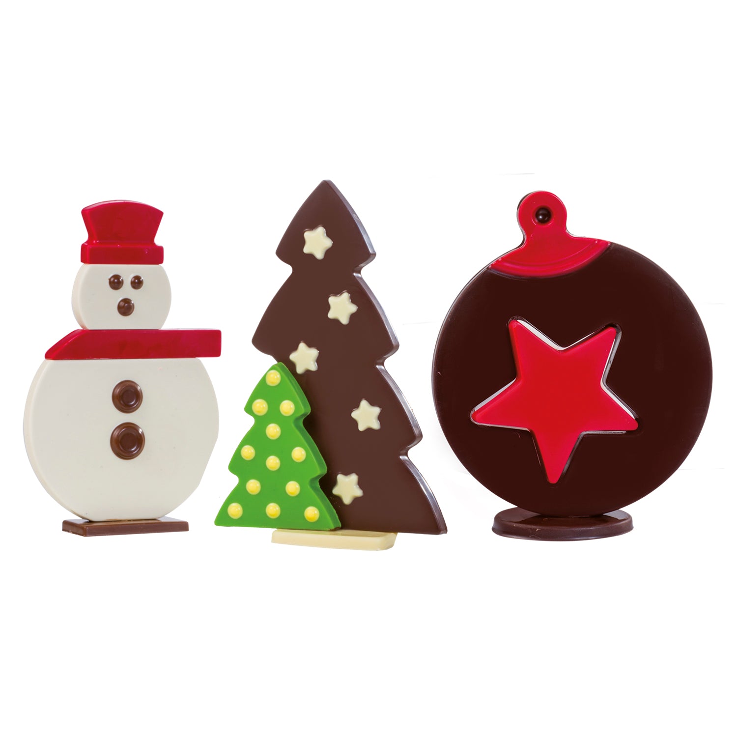 KIT PLASTICA TERMOFORMATA 3 PEZZI NATALE 80GR