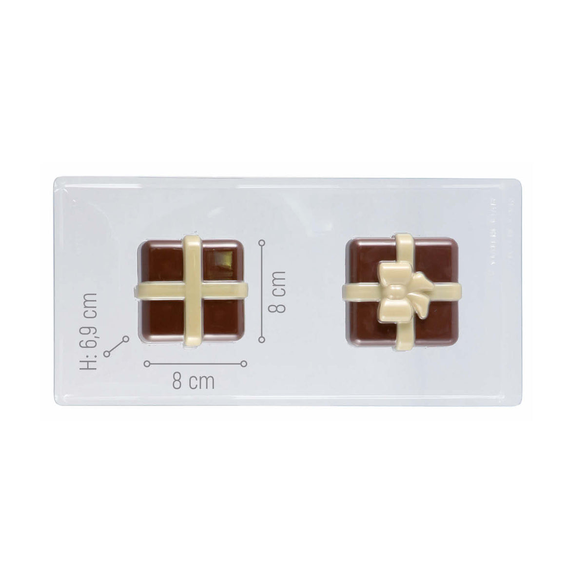 CONJUNTO DE 2 MOLDES DE PLÁSTICO TERMOFORMADO CAIXA DE OFERTA