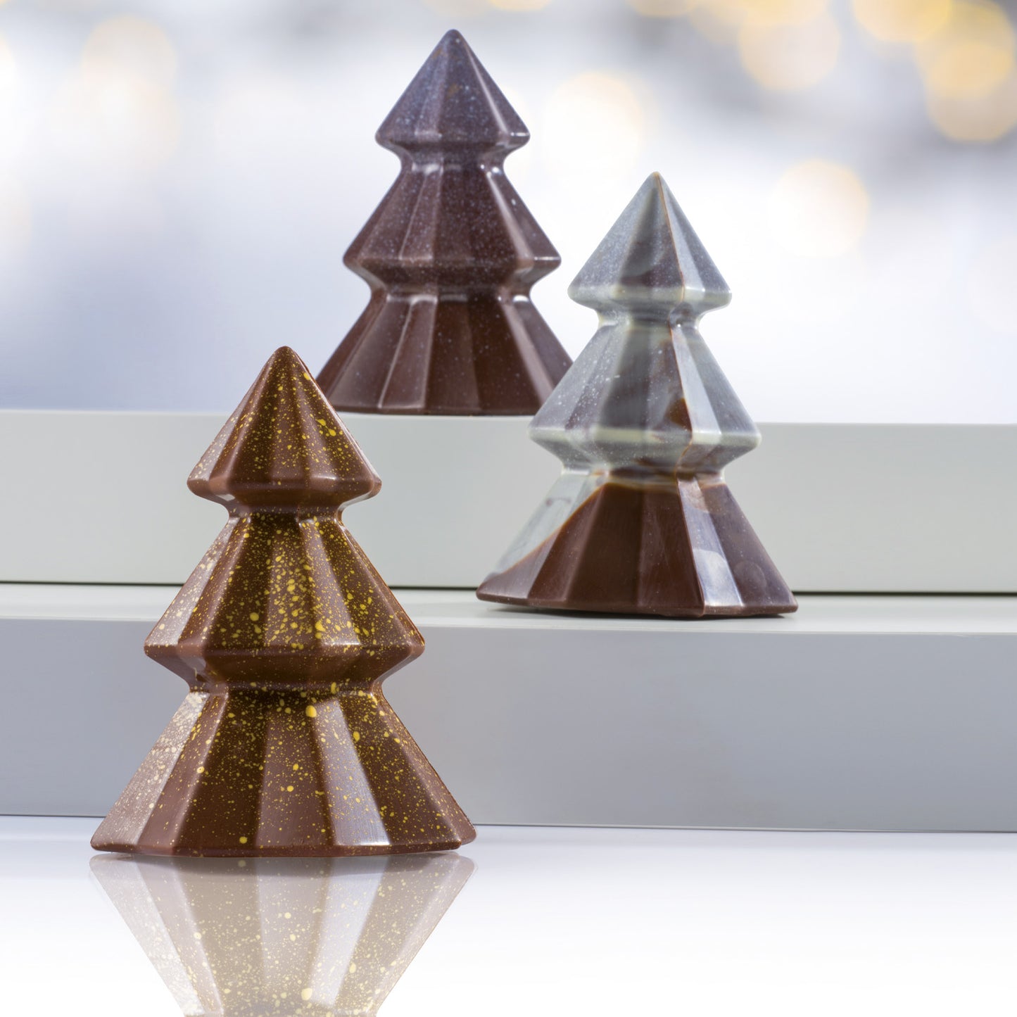 2 THERMOFORMED MOULDS CHRISTMAS TREE Ø 95 H 120 MM | 4U